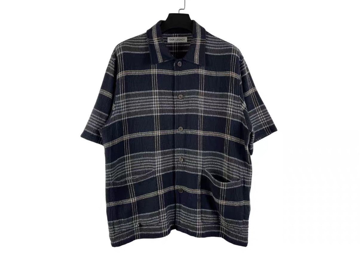 Our Legacy Our Legacy 22SS Plaid Knit Short Sleeve Shirt J31 Size US M / EU 48-50 / 2 - 1 Thumbnail