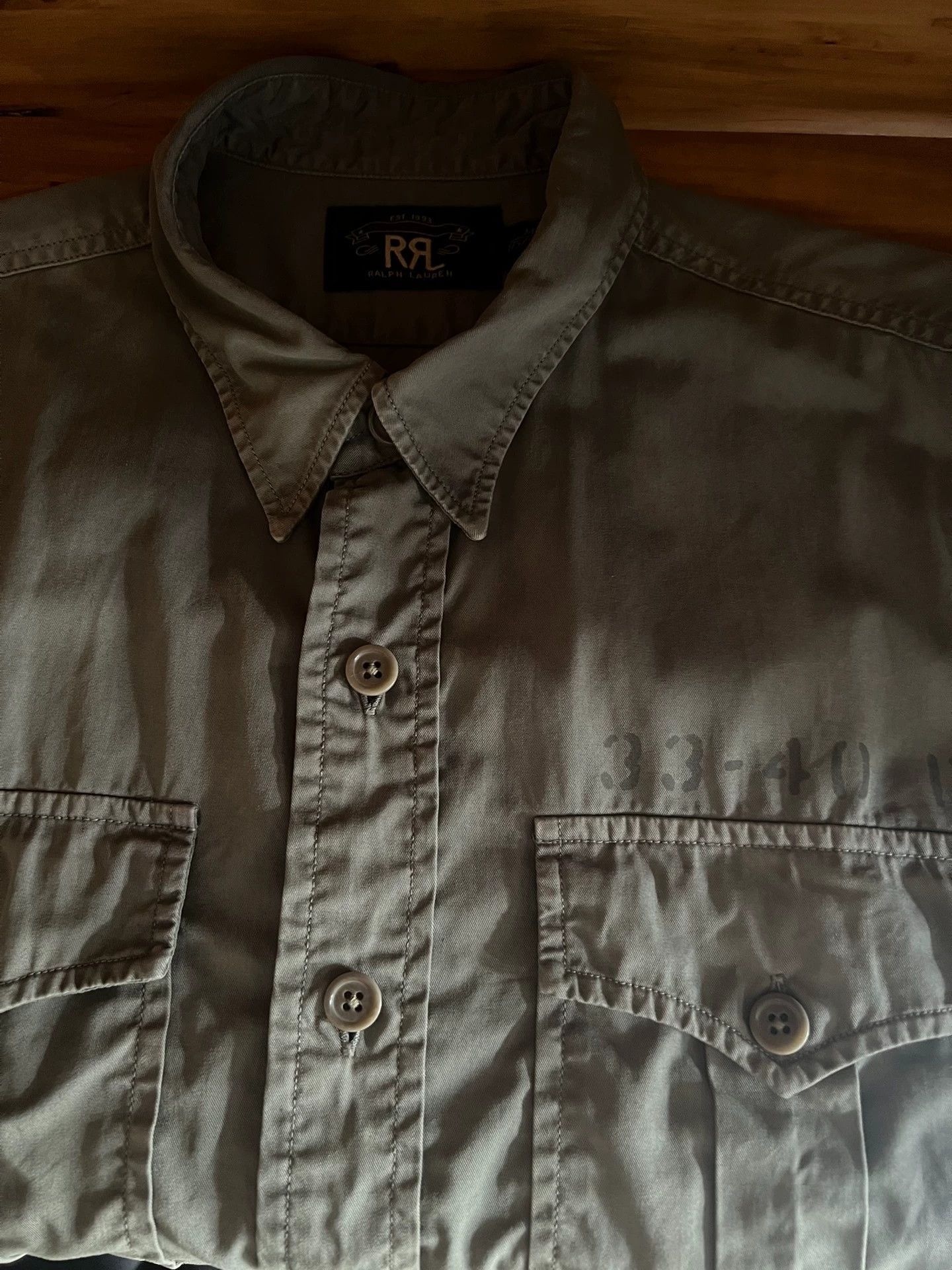 RRL Ralph Lauren RRL Double RL Military SS Shirt M Near New Size US M / EU 48-50 / 2 - 8 Thumbnail
