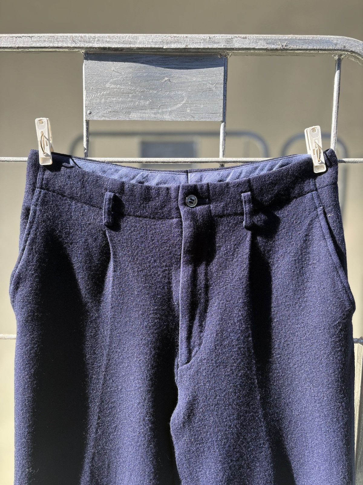 Comme des Garcons Comme des Garcons navy wool pants Size US 29 - 2 Thumbnail