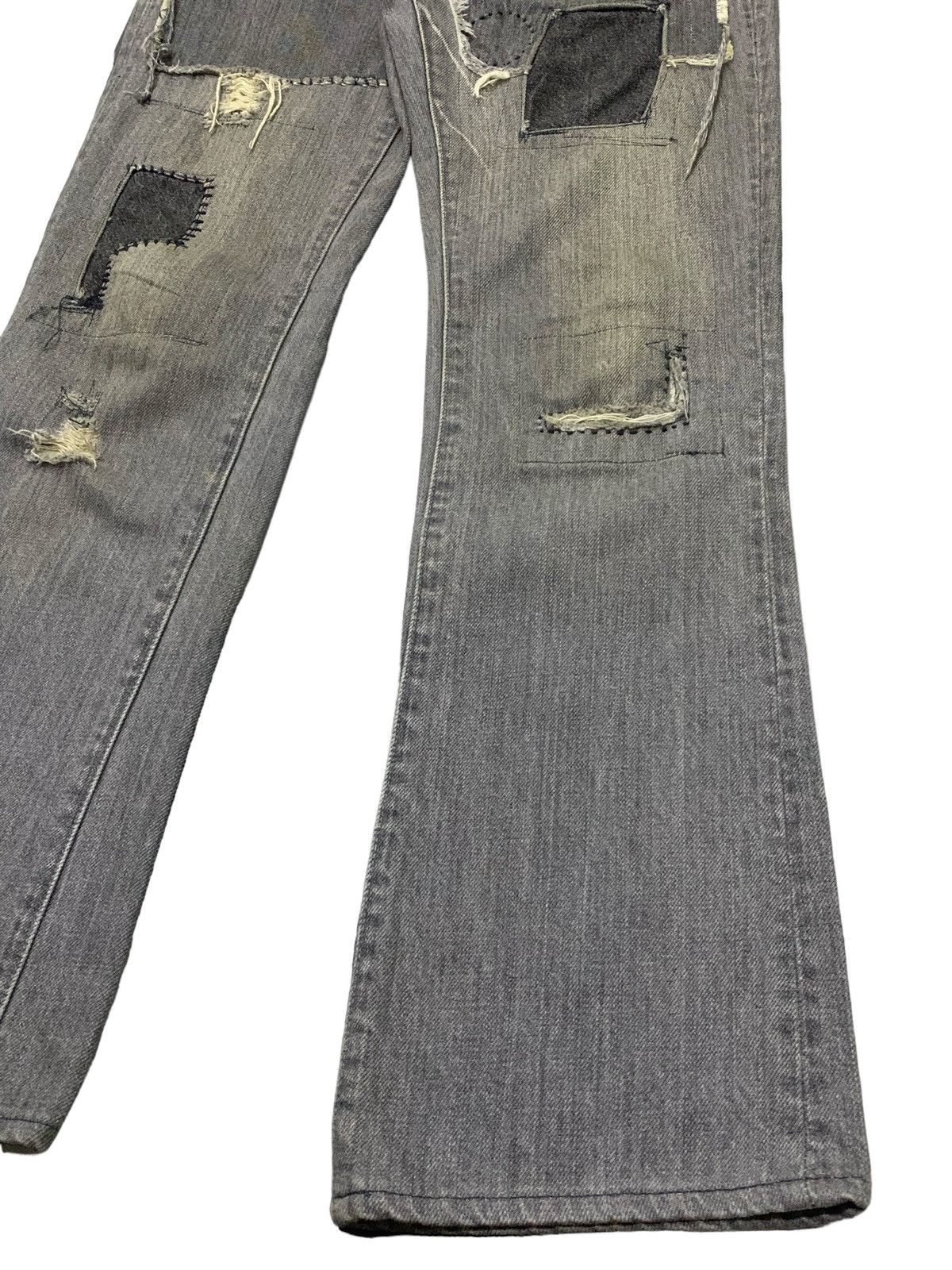 Kapital × Kapital Kountry Kapital Zipang Rat Crash Boro Patchwork Flared Jeans Size US 28 / EU 44 - 6 Thumbnail