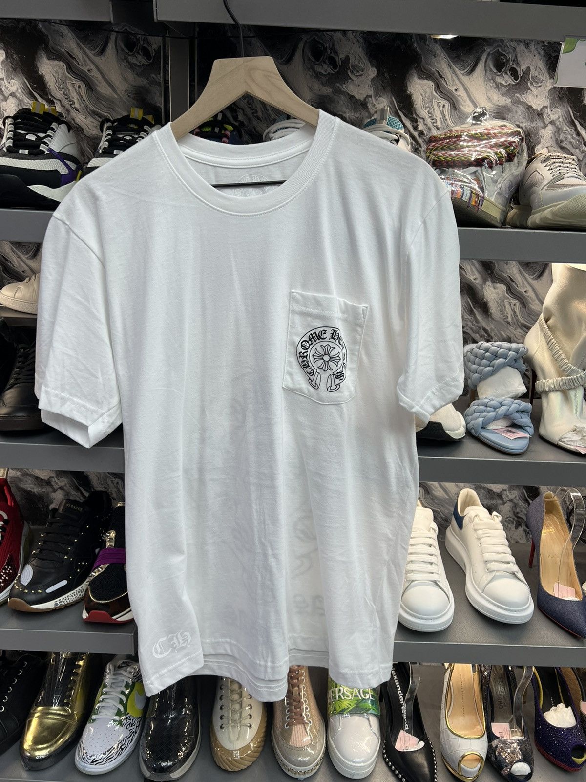 Chrome Hearts Chrome Hearts Las Vegas White Tee Size US XL / EU 56 / 4 - 1 Thumbnail