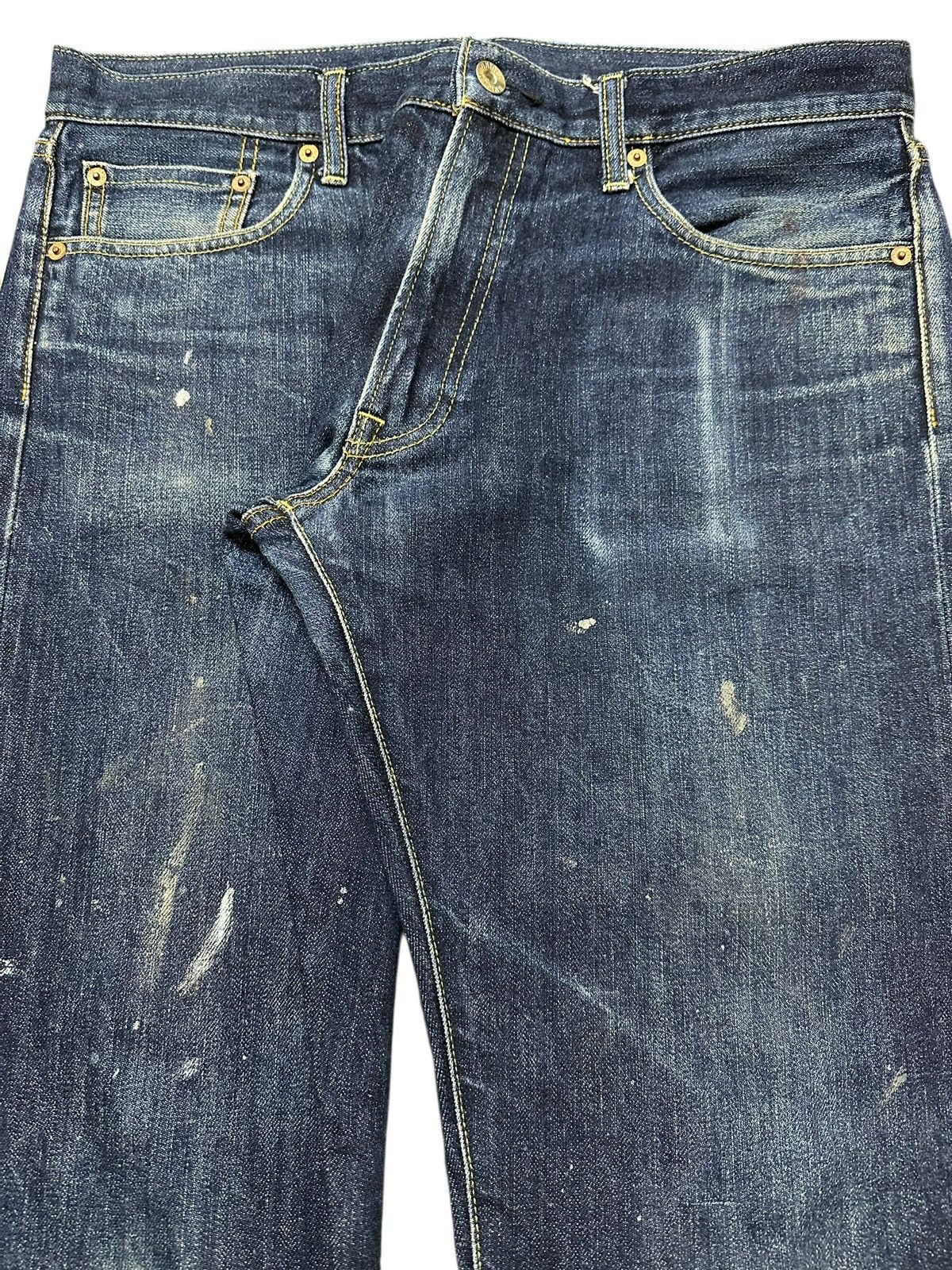 Japanese Brand Vintage Japanese Uniqlo Selvedge Faded Wash Distress Jeans Size US 34 / EU 50 - 5 Thumbnail
