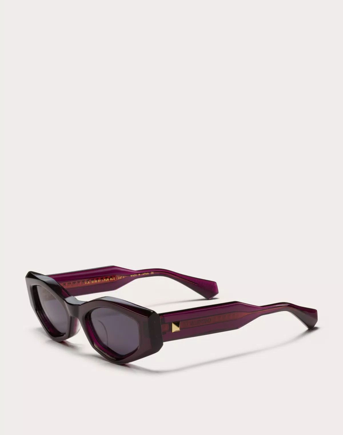 Valentino oc11z0725 Size: 51/ Irregular Acetate Frame in Purple/Grey Size ONE SIZE - 2 Thumbnail