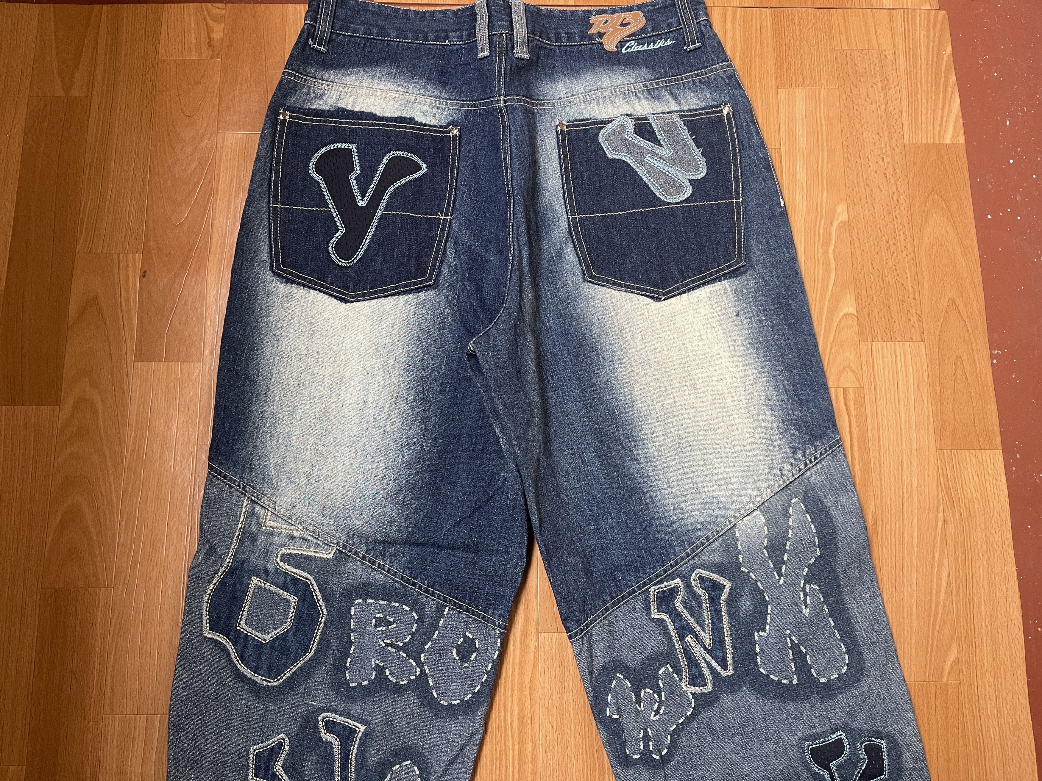 Other Raw Blue jeans, Bronx Brooklyn, vintage baggy 90s hip hop 36 Size US 36 / EU 52 - 5 Thumbnail