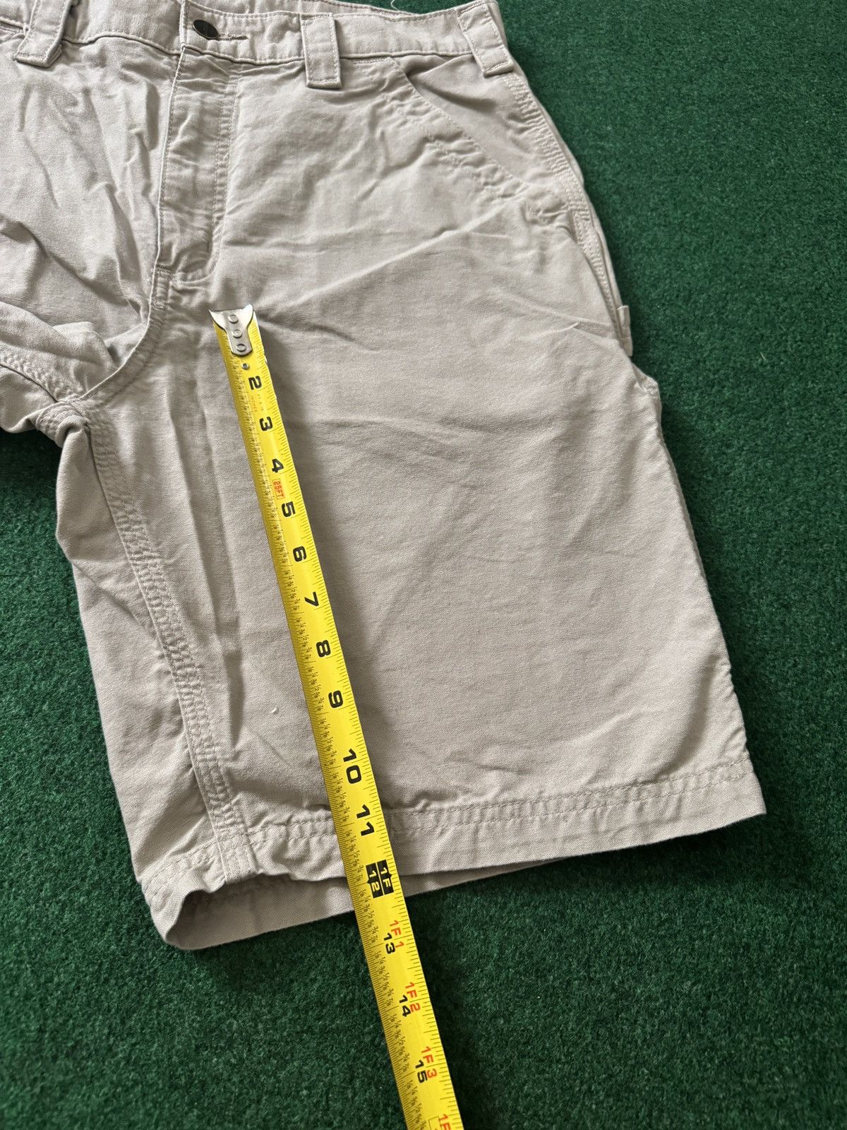 Carhartt Y2K Carhartt Biege Baggy Grunge 12” Carpenter Shorts Size US 33 - 5 Thumbnail