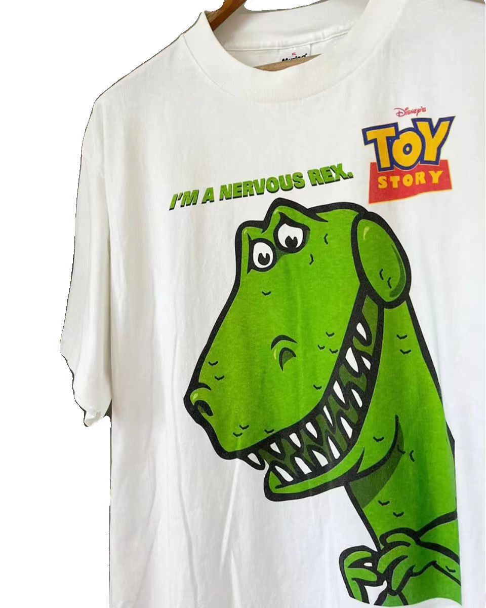 Vintage Street Dinosaur Print Short Sleeve T Shirt White Size US XL / EU 56 / 4 - 4 Thumbnail