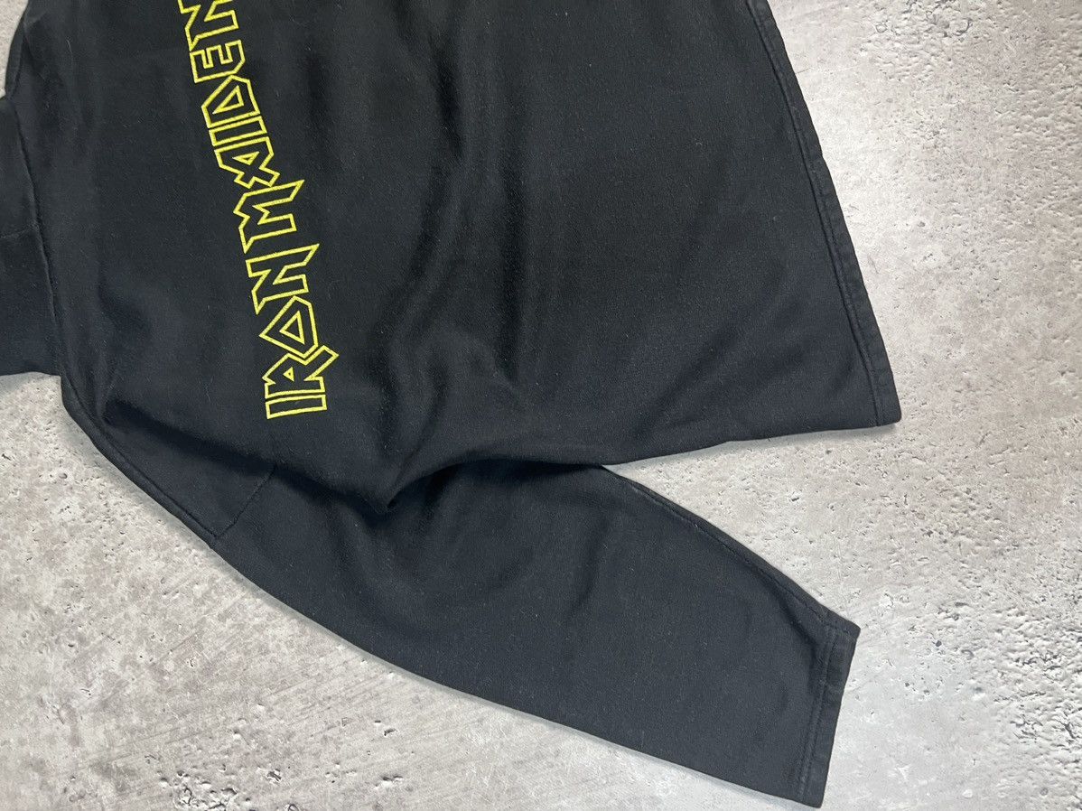 Band Tees × Iron Maiden × Vintage 90s Iron Maiden LIVE AFTER DEATH Faded BOXY HOODIE Size US L / EU 52-54 / 3 - 12 Thumbnail