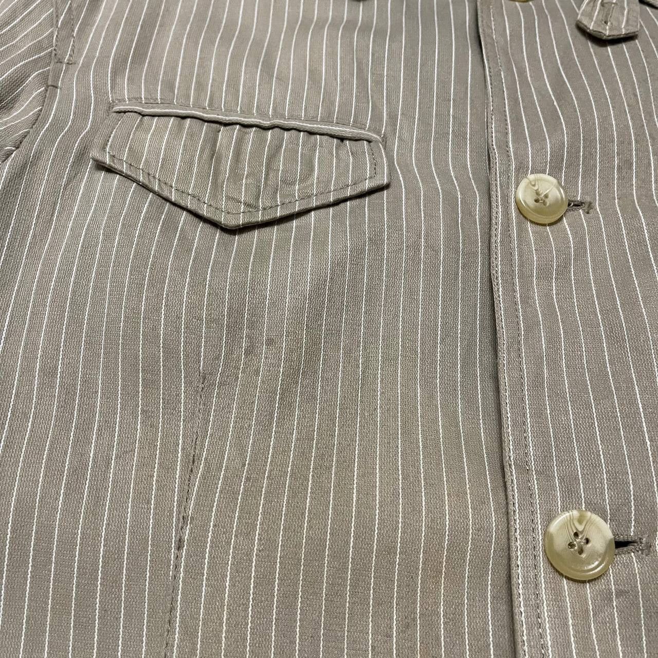 Kansai Yamamoto Vintage Kansai Jeans Chore Hickory Striped Jacket Size US L / EU 52-54 / 3 - 5 Thumbnail