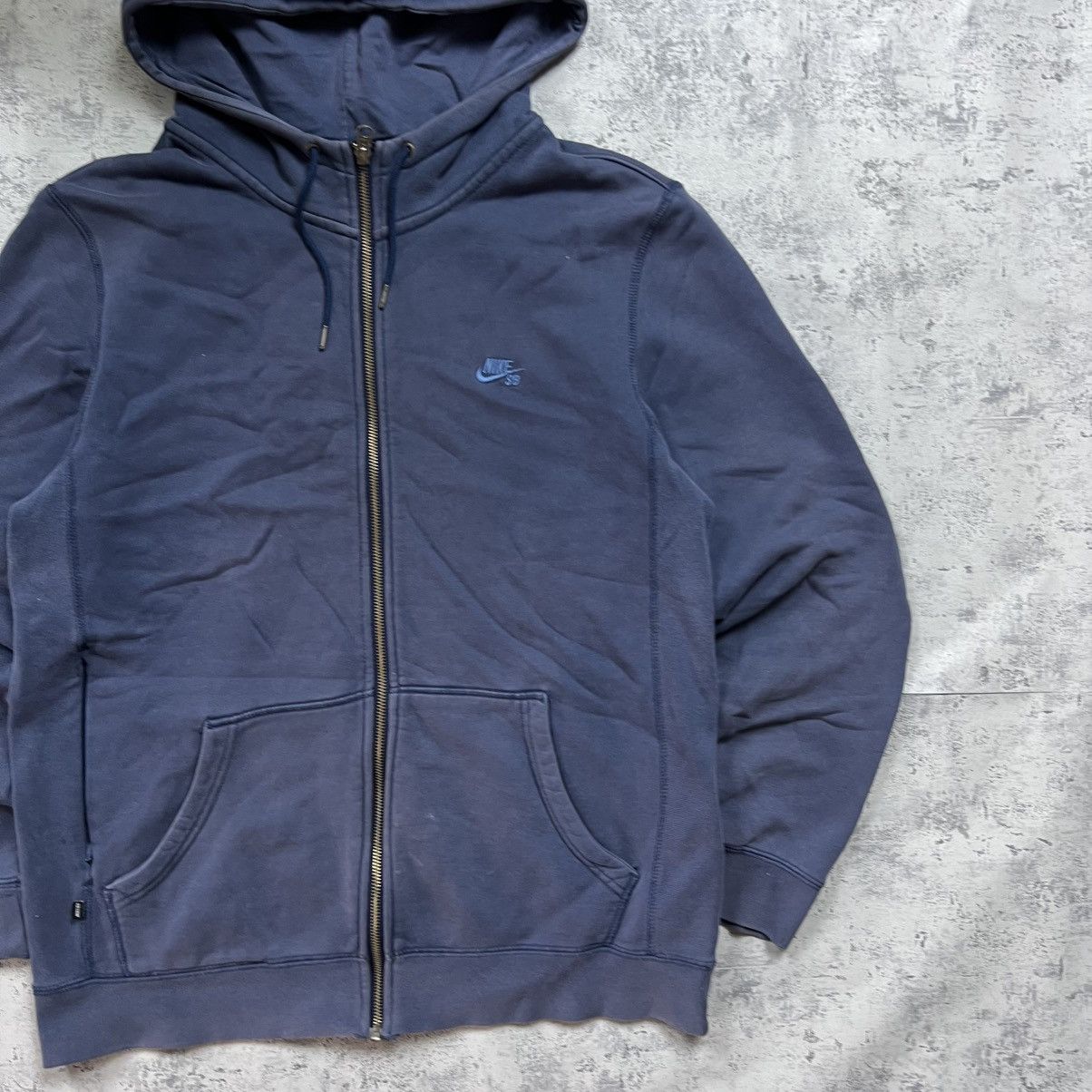 Nike 00s NIKE SB VINTAGE Y2K FADED ZIP UP RETRO HOODIE Size US M / EU 48-50 / 2 - 3 Thumbnail