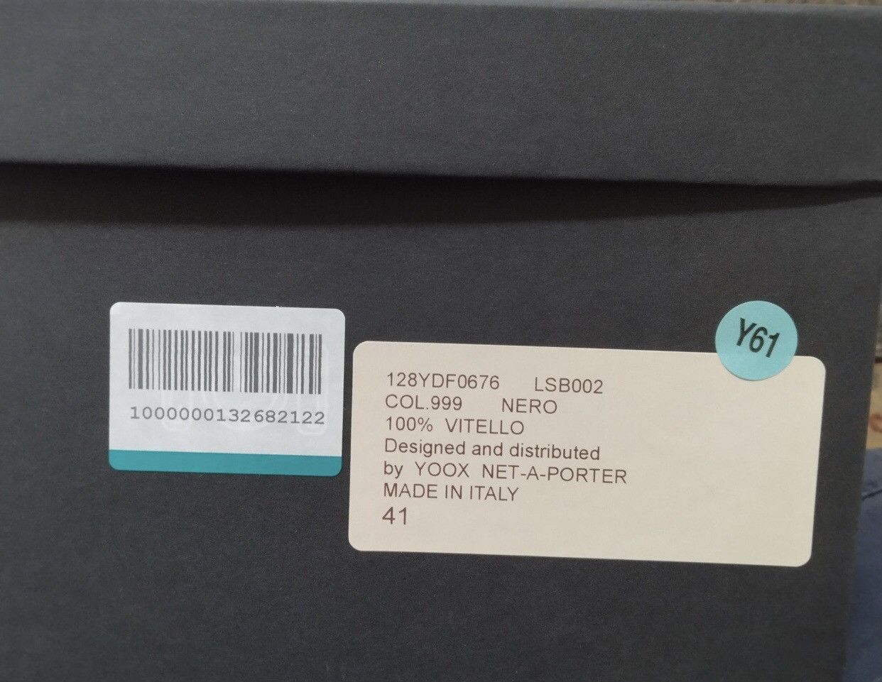 8 by YOOX Made in Italy by 8 Gothic black leather size 10.5/11 Size US 10.5 / IT 40.5 - 3 Thumbnail