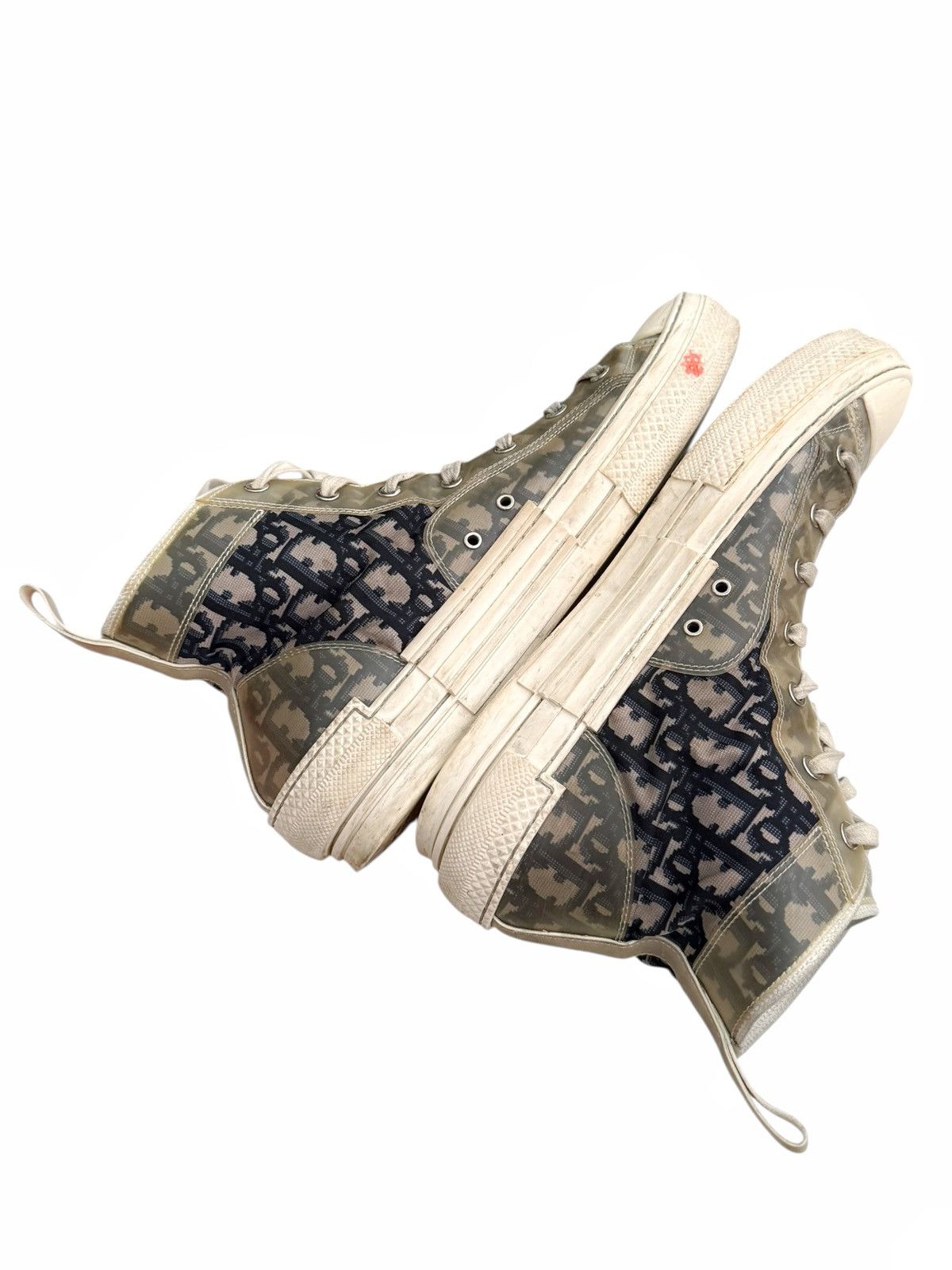 Dior B23 Hightop Navy Monogram Sneaker Size US 11 / EU 44 - 8 Thumbnail