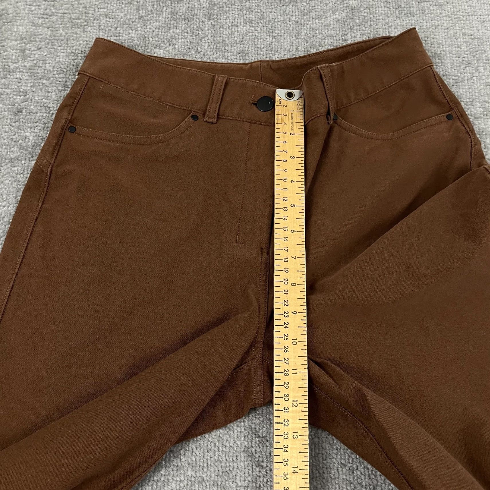 Lululemon Lululemon City Sleek 5 Pocket Wide Leg High Rise Pant Womens Sz 29/30" Brown Size 29" - 5 Thumbnail