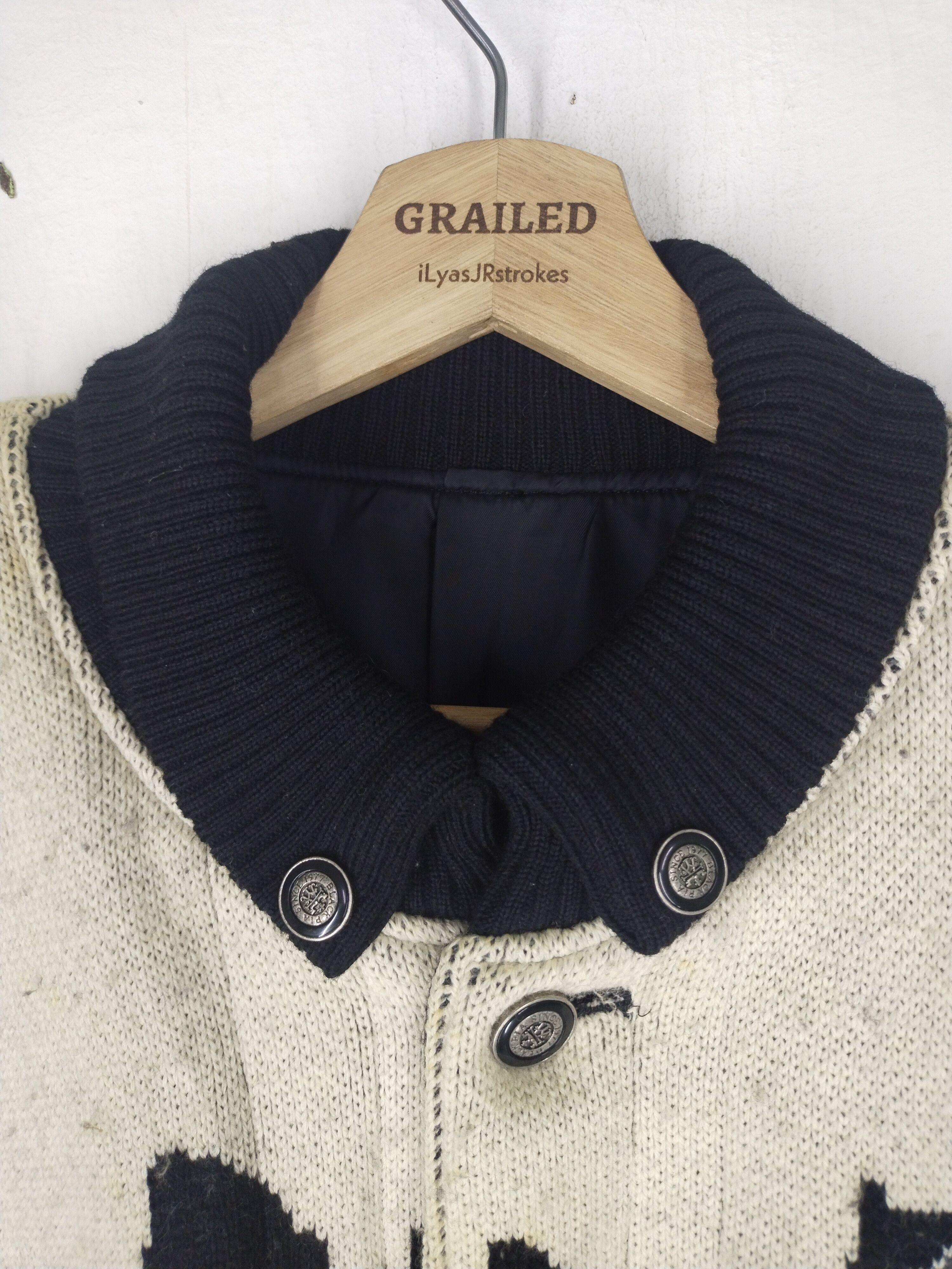 Vintage 80's Vintage Calgary Canada Black Pia Wool Jacket Size US L / EU 52-54 / 3 - 20 Thumbnail