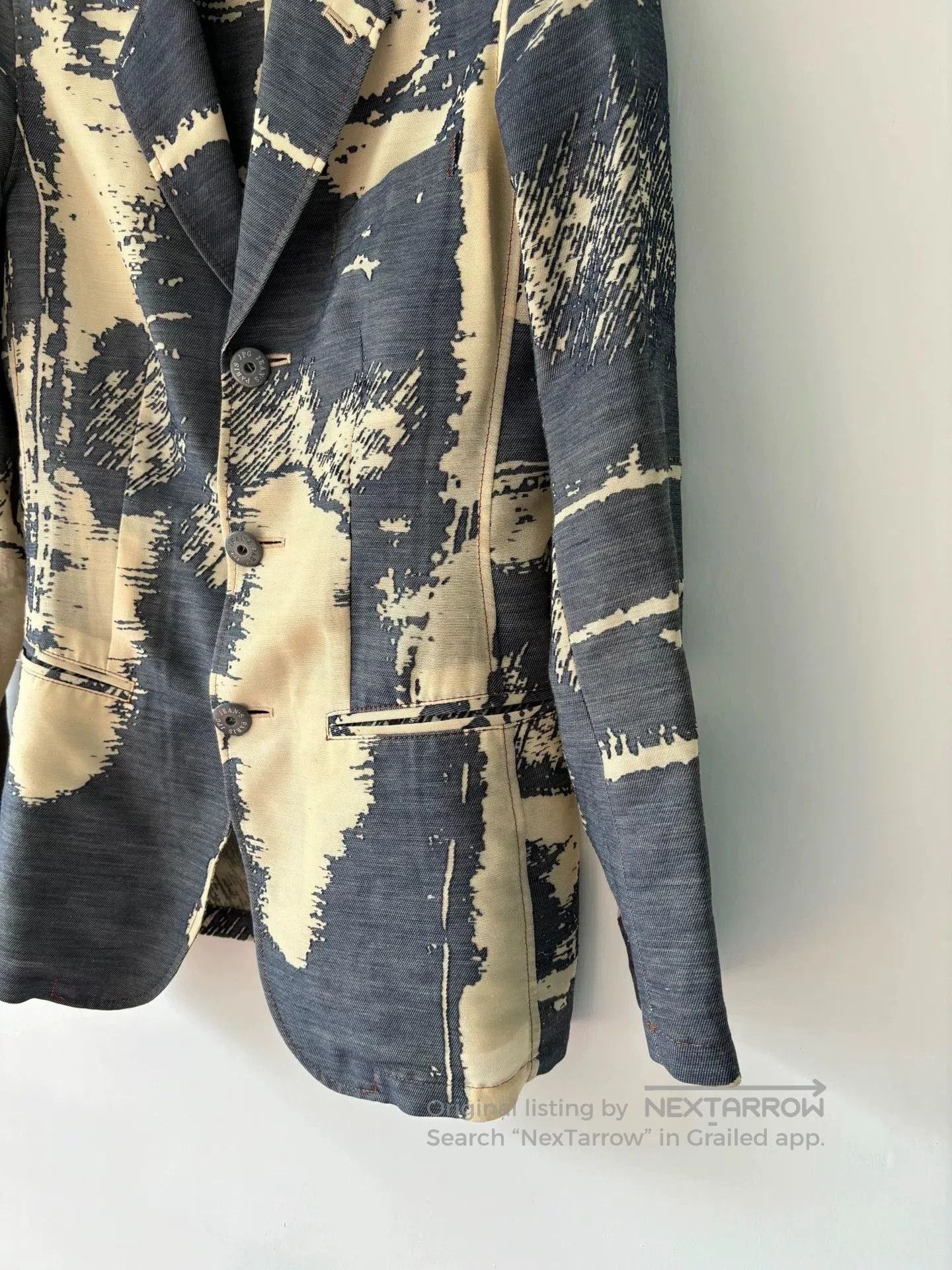 Jean Paul Gaultier Jean Paul Gaultier 90s Archive Printed Blazer. Size US XXS / EU 40 - 6 Thumbnail