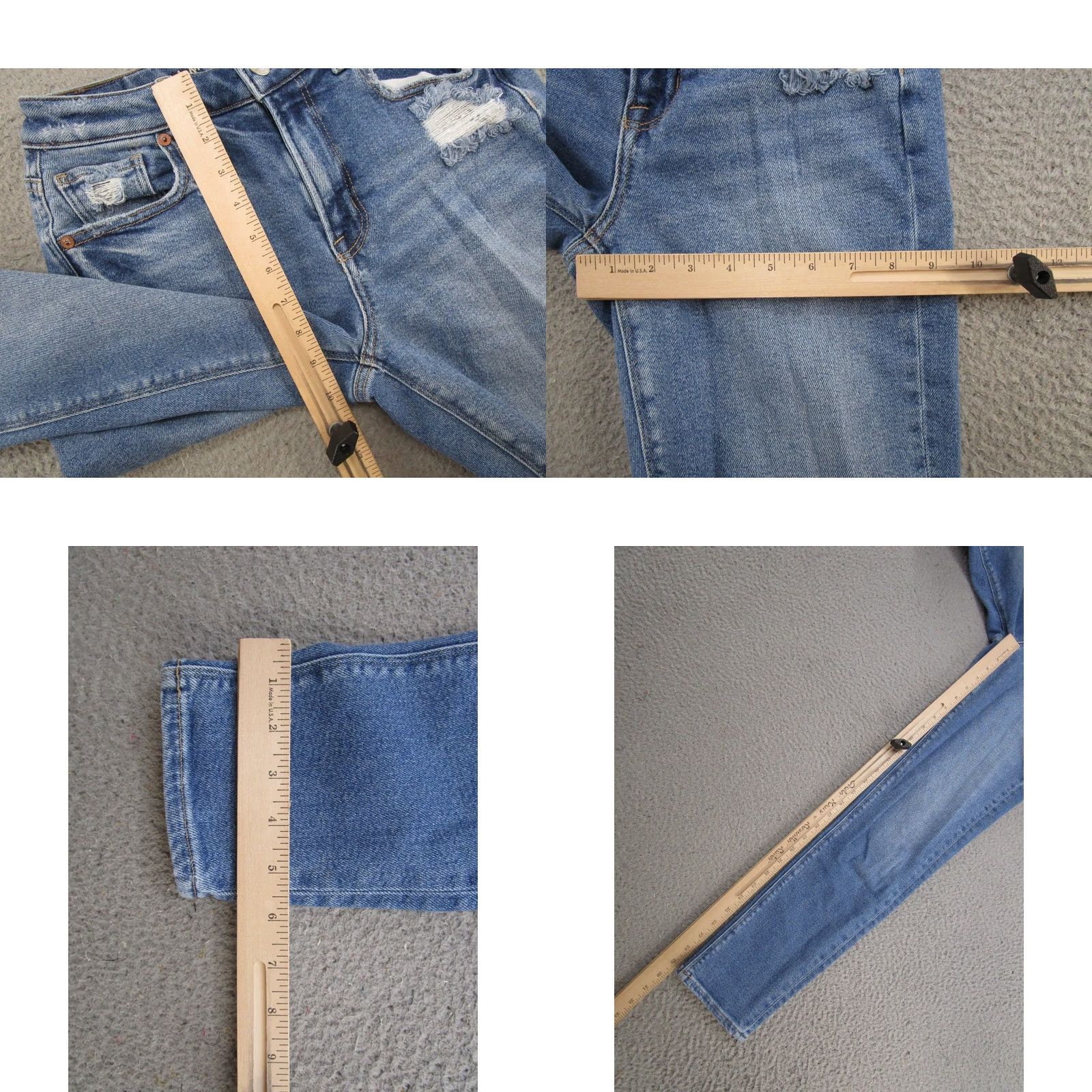 American Eagle Outfitters American Eagle Stretch Blue Denim Mom Jeans High Rise Womens Size 0 Long - Vintage - Size 25" / US 0 / IT 36 - 8 Thumbnail