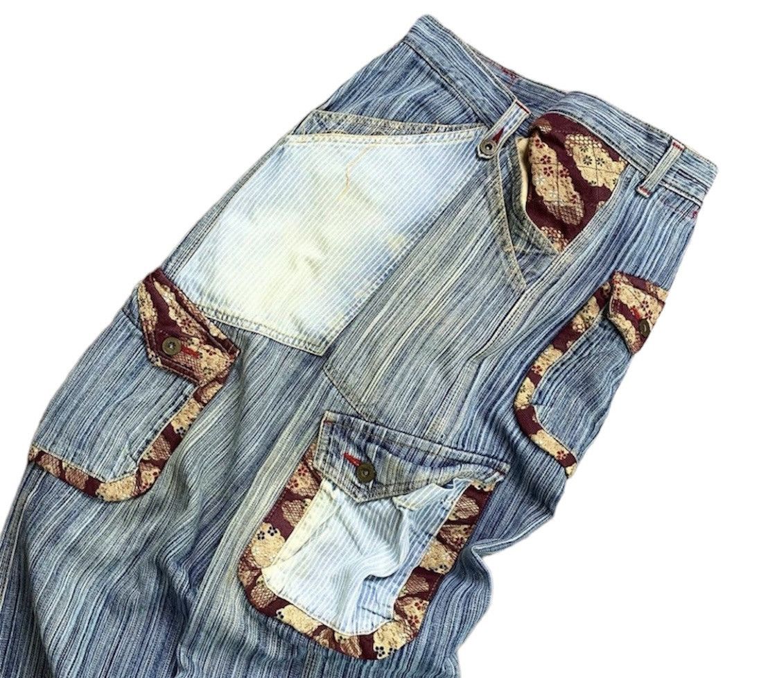 Isamu Katayama Backlash Vintage Japanese Brand Herringbone Sukajan Jeans Size US 33 - 3 Thumbnail