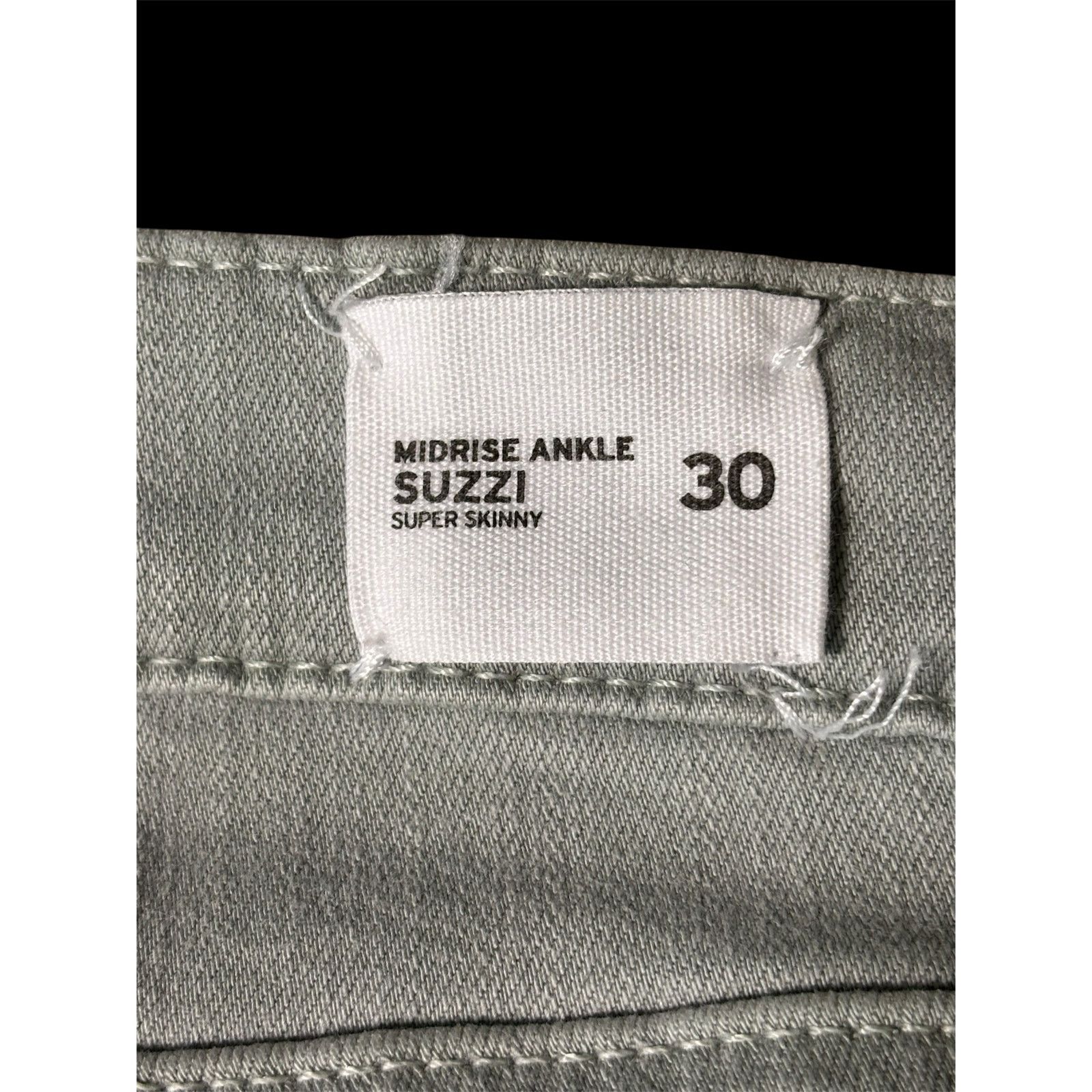 Hudson Hudson Gray Midrise Ankle Suzzi Super Skinny Denim Jeans Size US 30 / EU 46 - 3 Thumbnail