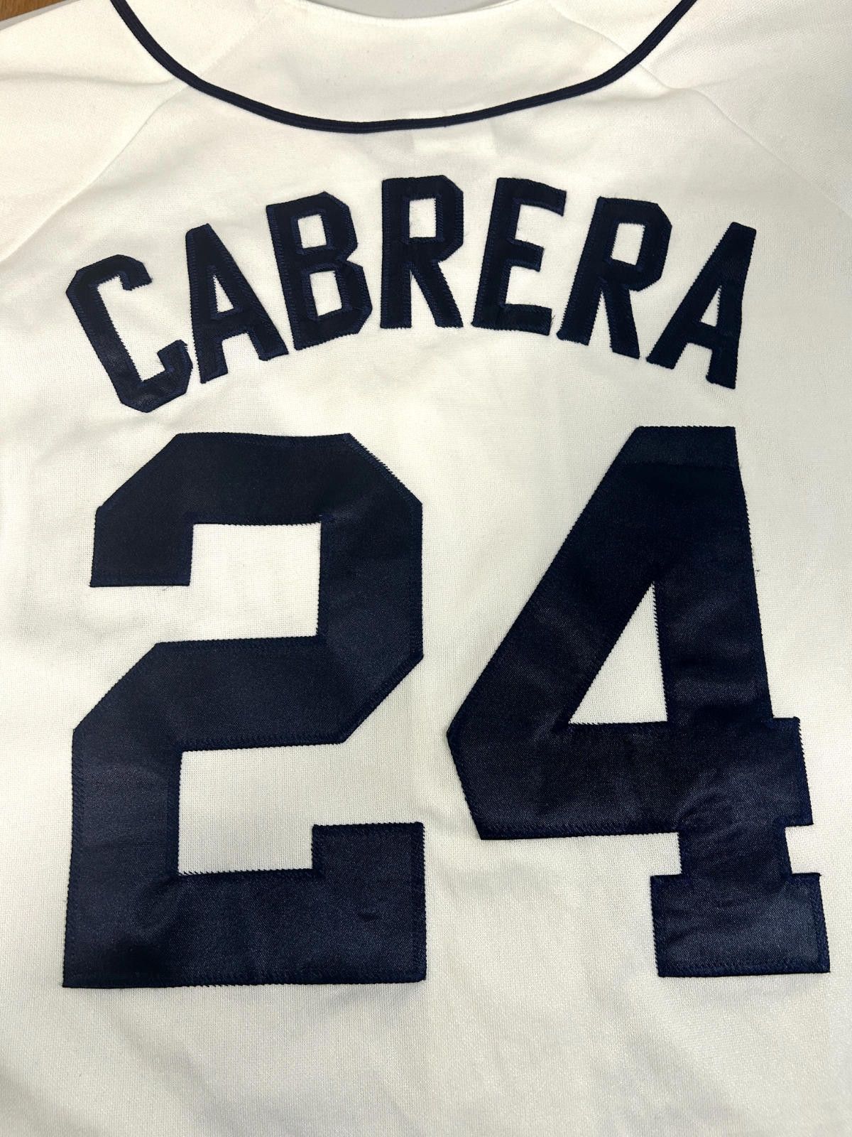 MLB Vintage Miguel Cabrera #24 MLB Stitched Baseball Jersey Size US M / EU 48-50 / 2 - 9 Thumbnail