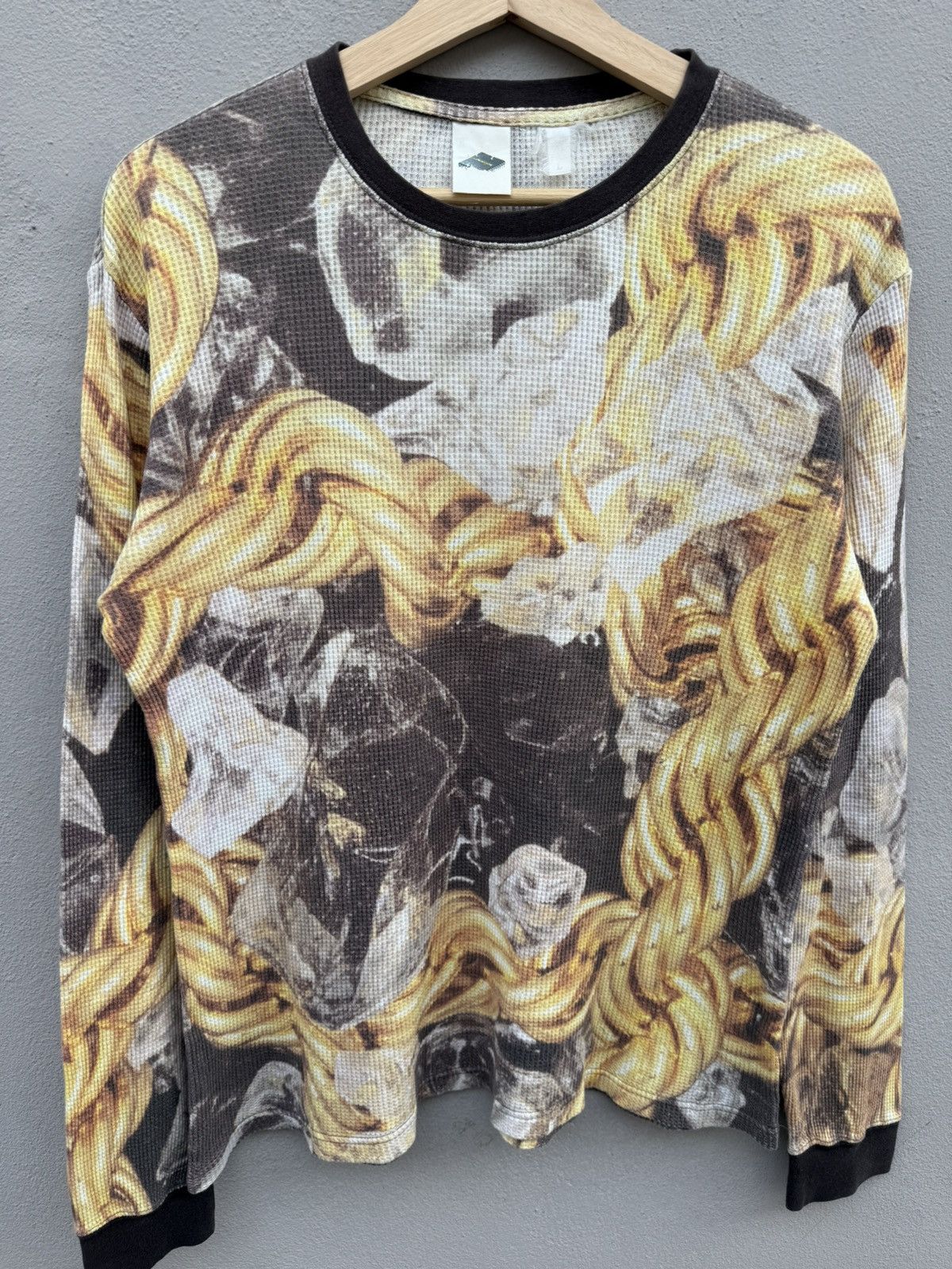 PHENOMENON ARCHIVED‼️2000s PHENOMENON Gold Chains Fullprint Waffle Tee Size US L / EU 52-54 / 3 - 5 Thumbnail