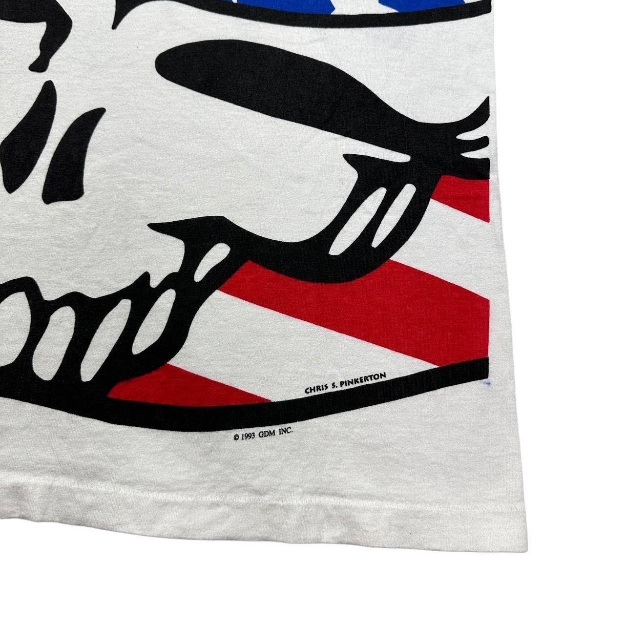 Grateful Dead × Liquid Blue × Vintage Vintage Grateful Dead American Flag Chris Pinkerton T-Shirt Size US XL / EU 56 / 4 - 6 Thumbnail