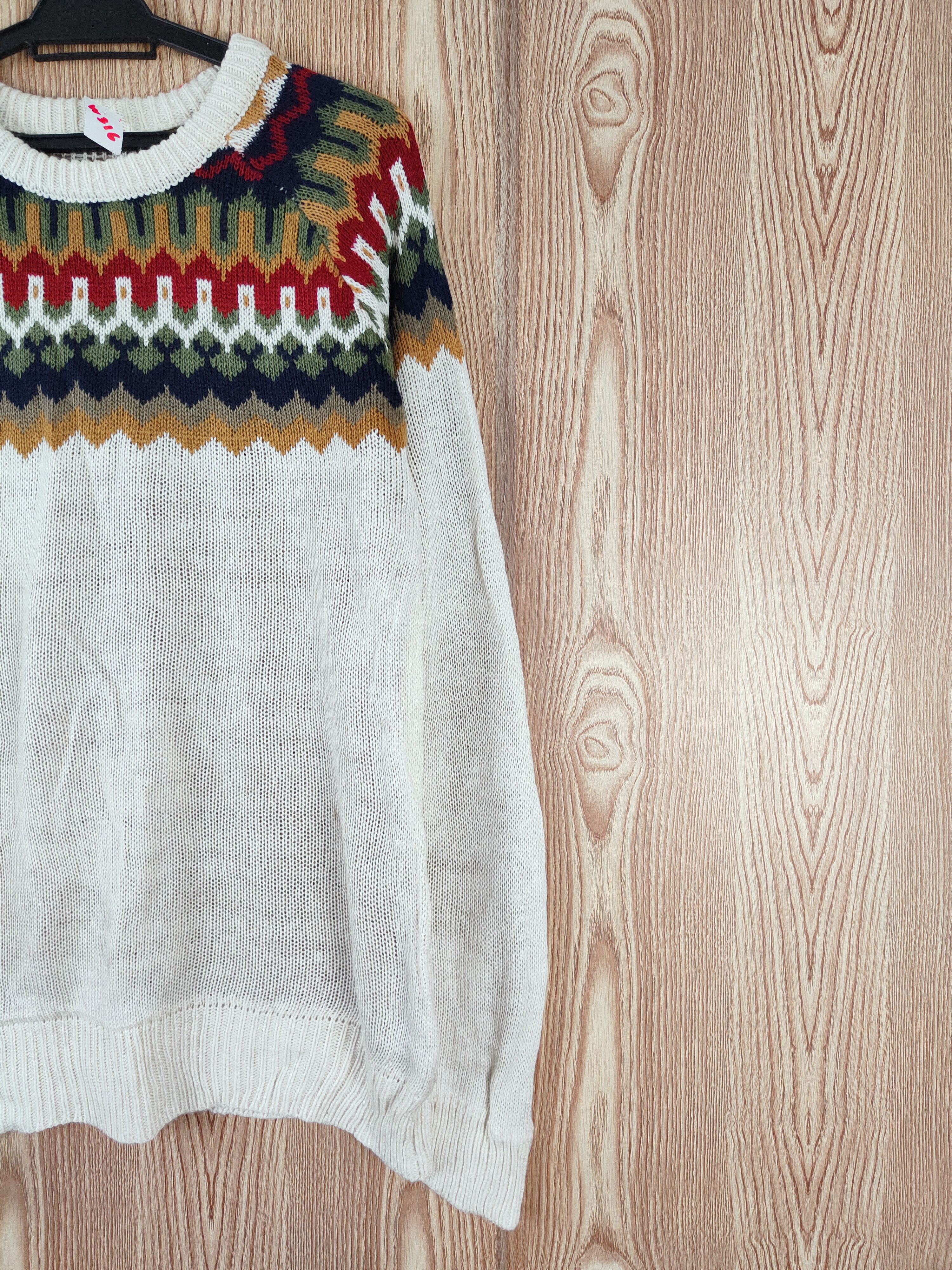 GRN × Homespun Knitwear × Japanese Brand GRN Cream Knitwear Sweatshirts #W316 Size L / US 10 / IT 46 - 6 Thumbnail