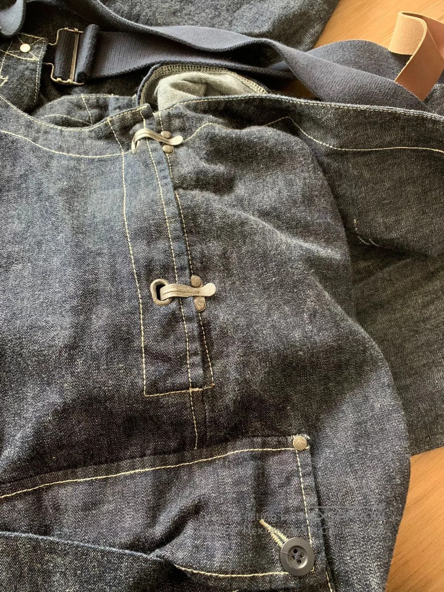 Nigel Cabourn aloha bon dance cropped pants in navy. Size US 34 / EU 50 - 5 Thumbnail