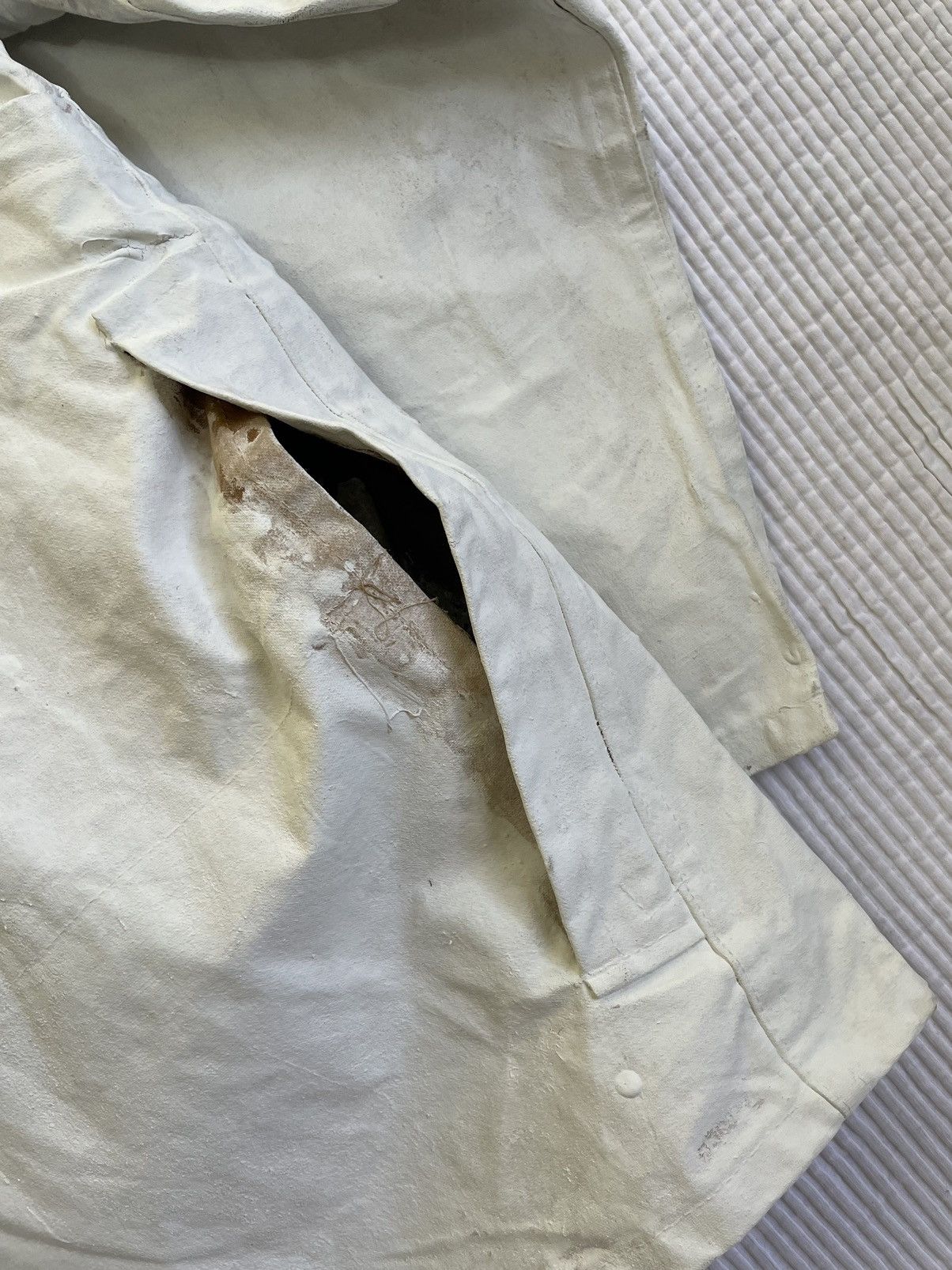 Handmade Duck Hunting Coat in White Size US L / EU 52-54 / 3 - 11 Thumbnail