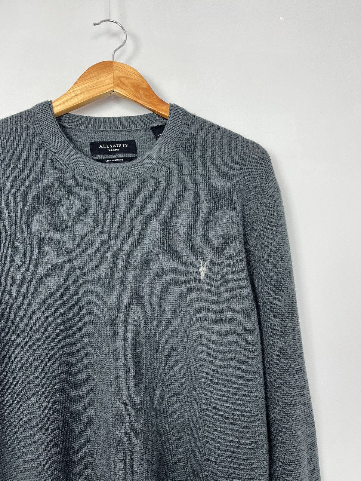 Allsaints Allsaints Ivar Merino Crew Wool Sweater Jumper Size US XL / EU 56 / 4 - 4 Thumbnail