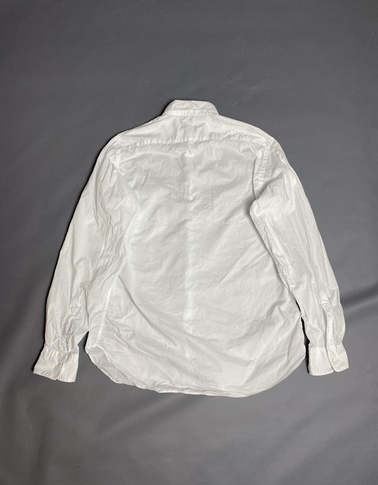 Aspesi Alberto Aspesi White Button Up Shirt Sz 41/16 Vintage Italy Size US L / EU 52-54 / 3 - 2 Thumbnail
