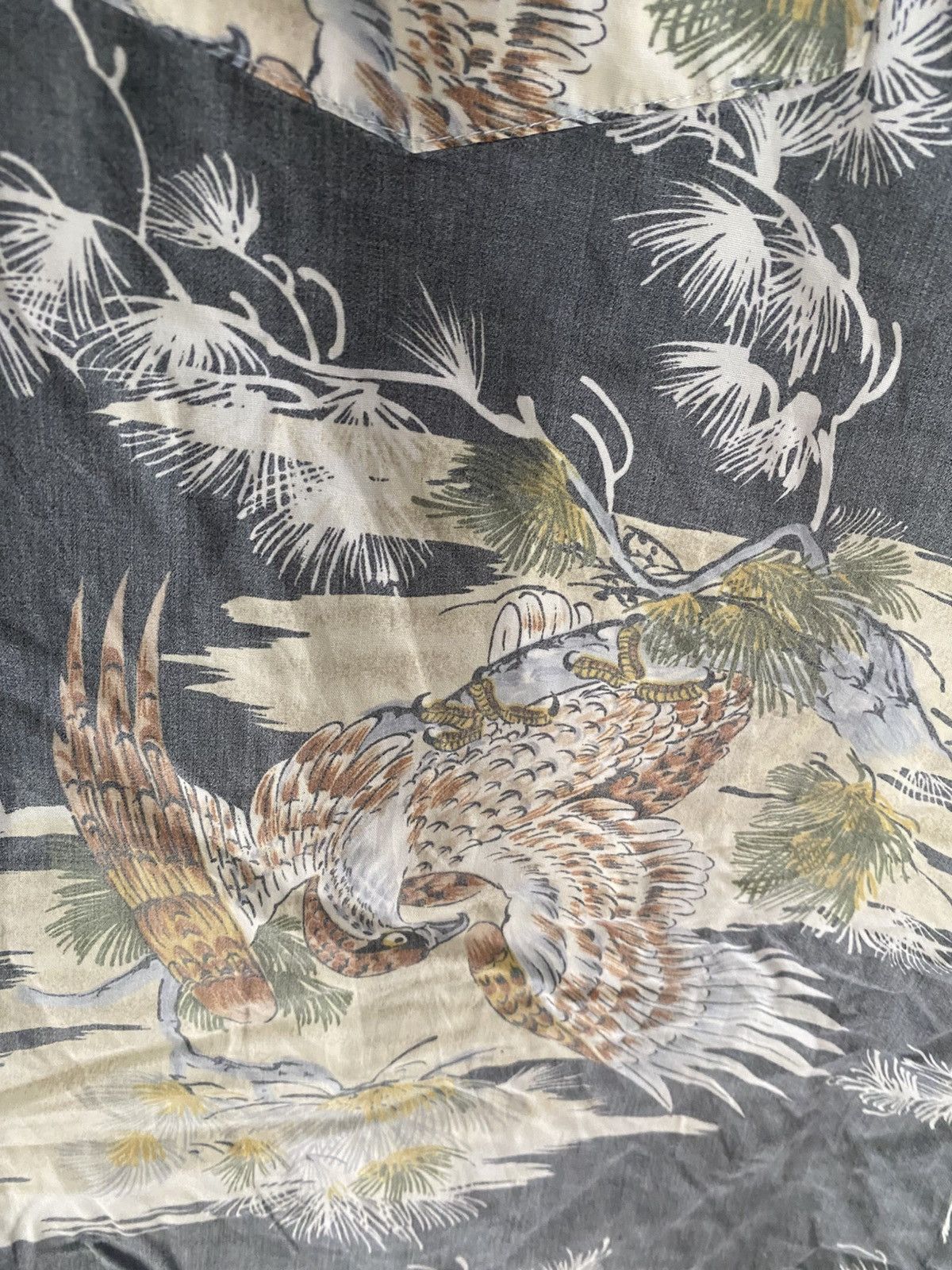 Kansai Yamamoto 1990s Kansai Man Open Colar USA Eagle Size US M / EU 48-50 / 2 - 6 Thumbnail