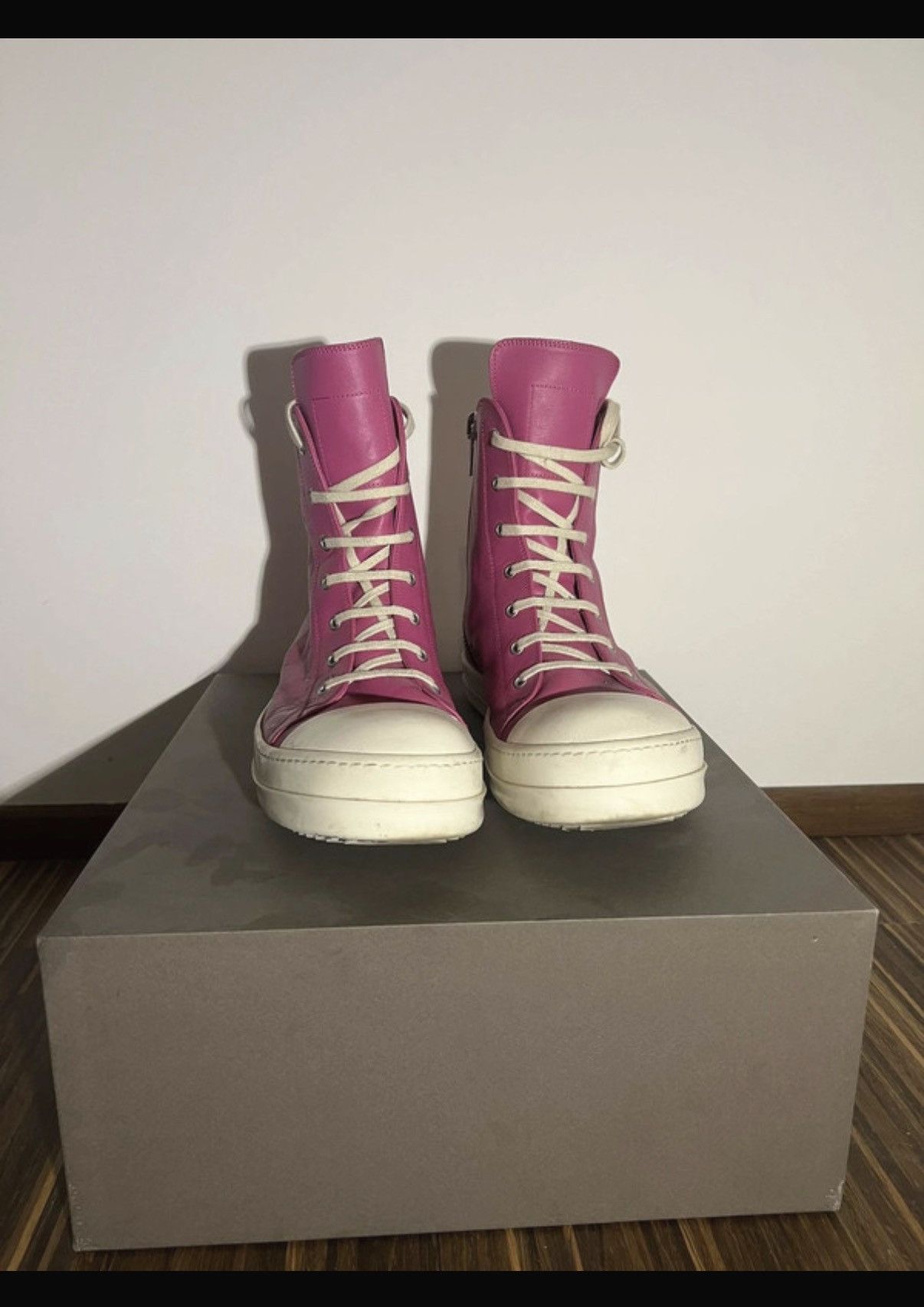 Rick Owens Rick owens mainline pink ramones Size US 12 / EU 45 - 2 Thumbnail