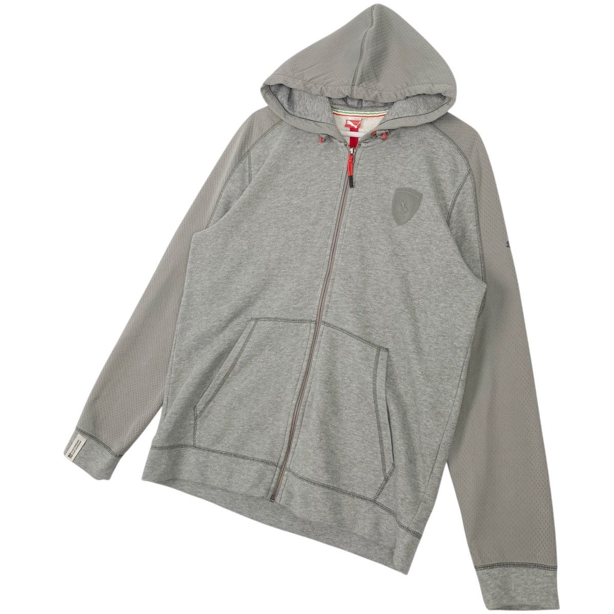 Other Vintage Puma Ferrari Hoodie Sweater Full Zip Grey Size US XL / EU 56 / 4 - 2 Thumbnail