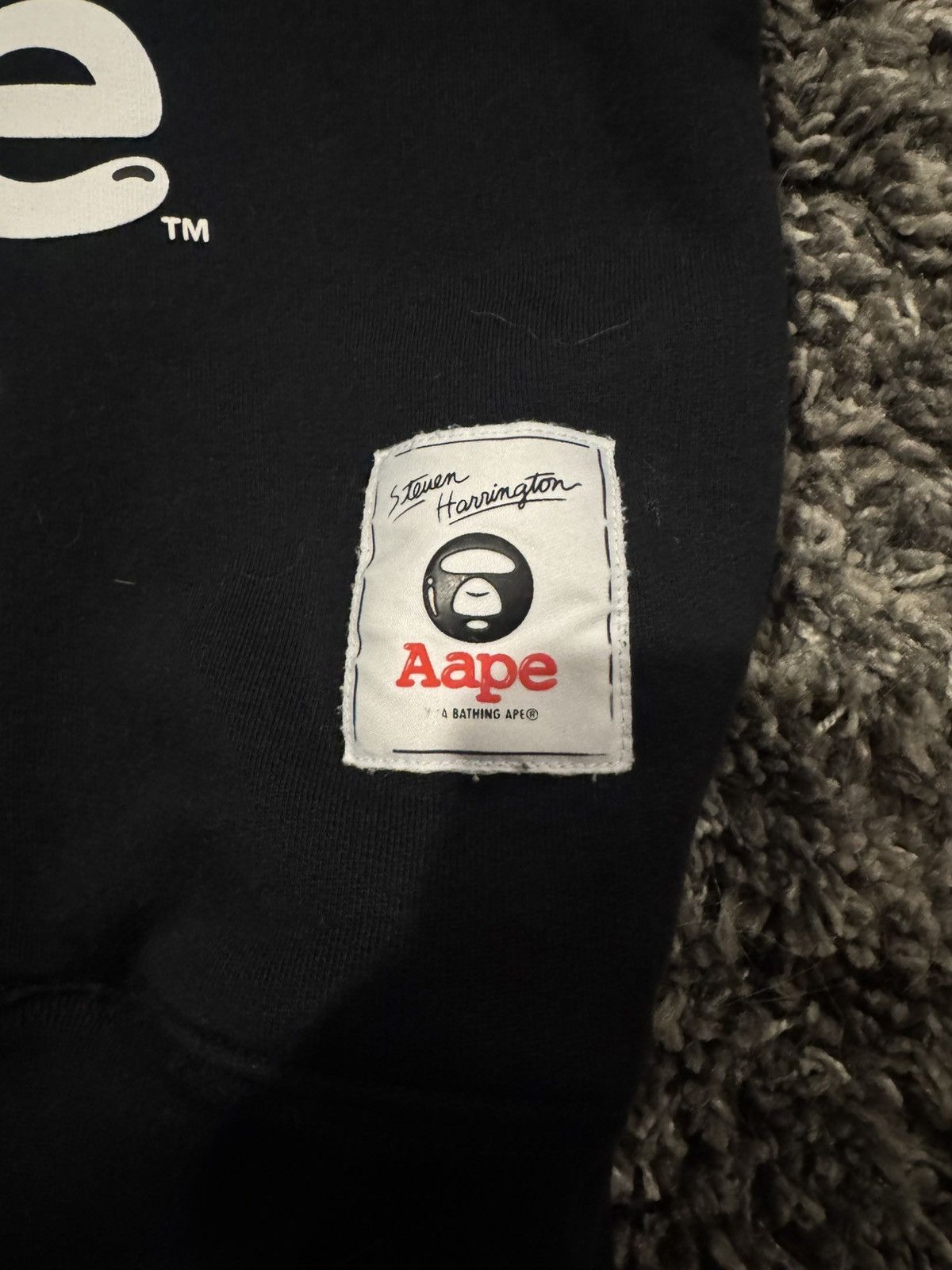 Aape Black Bape hoodie M Size US M / EU 48-50 / 2 - 3 Thumbnail