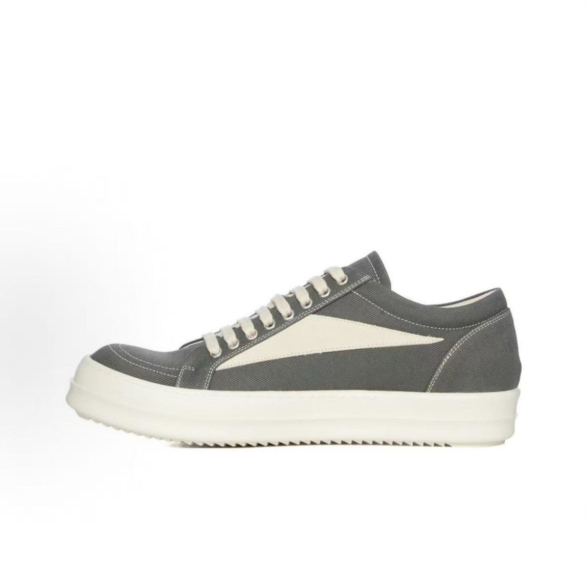 Rick Owens Rick Owens DRKSHDW green canvas low-top Size US 7 / IT 37 - 1 Thumbnail