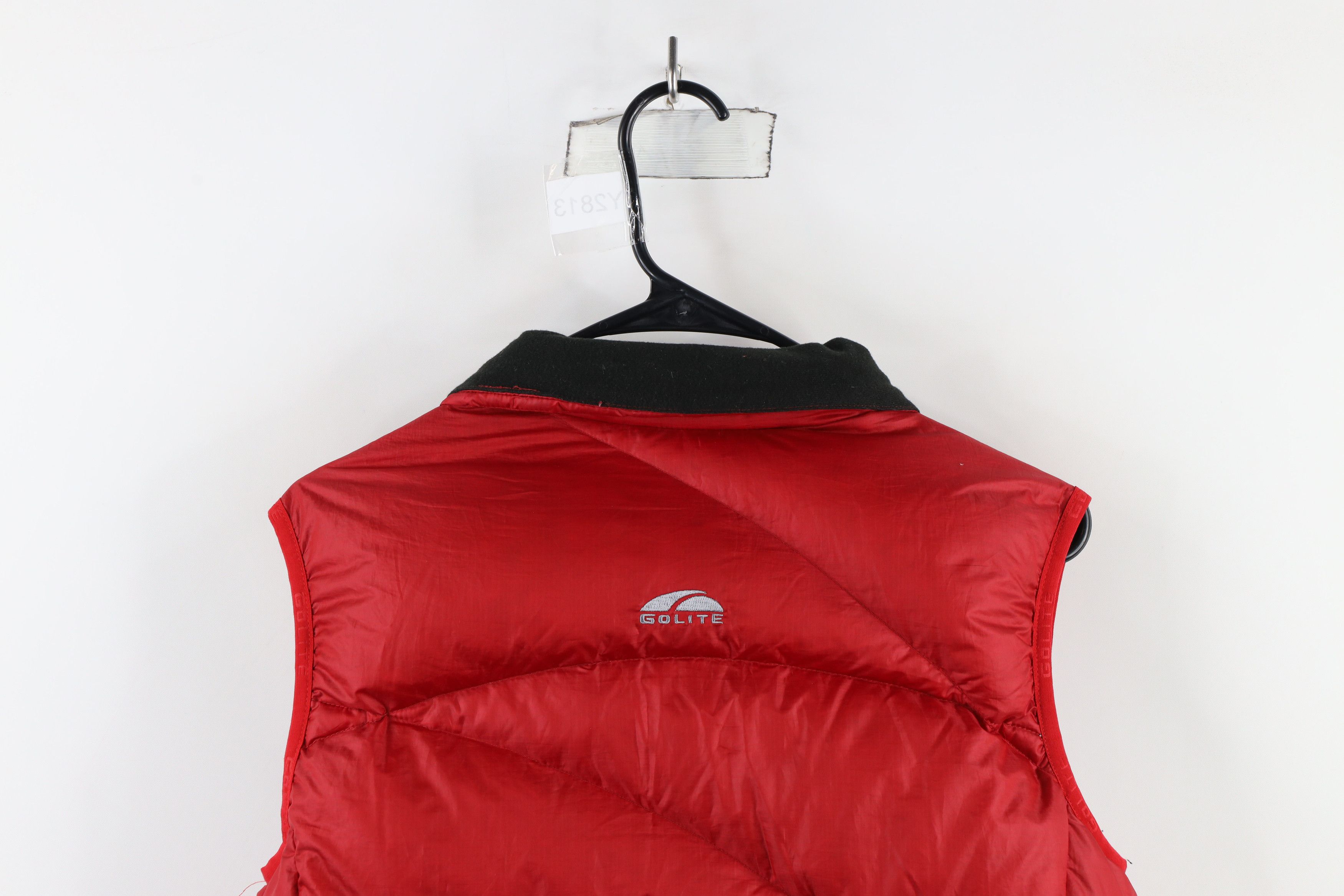 Vintage Golite Duck Down Insulated Puffer Vest Jacket Red Size M / US 6-8 / IT 42-44 - 13 Thumbnail