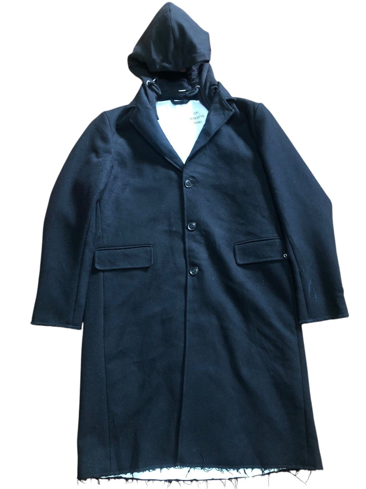 Diesel Black W-Dexter Hooded Over Coat