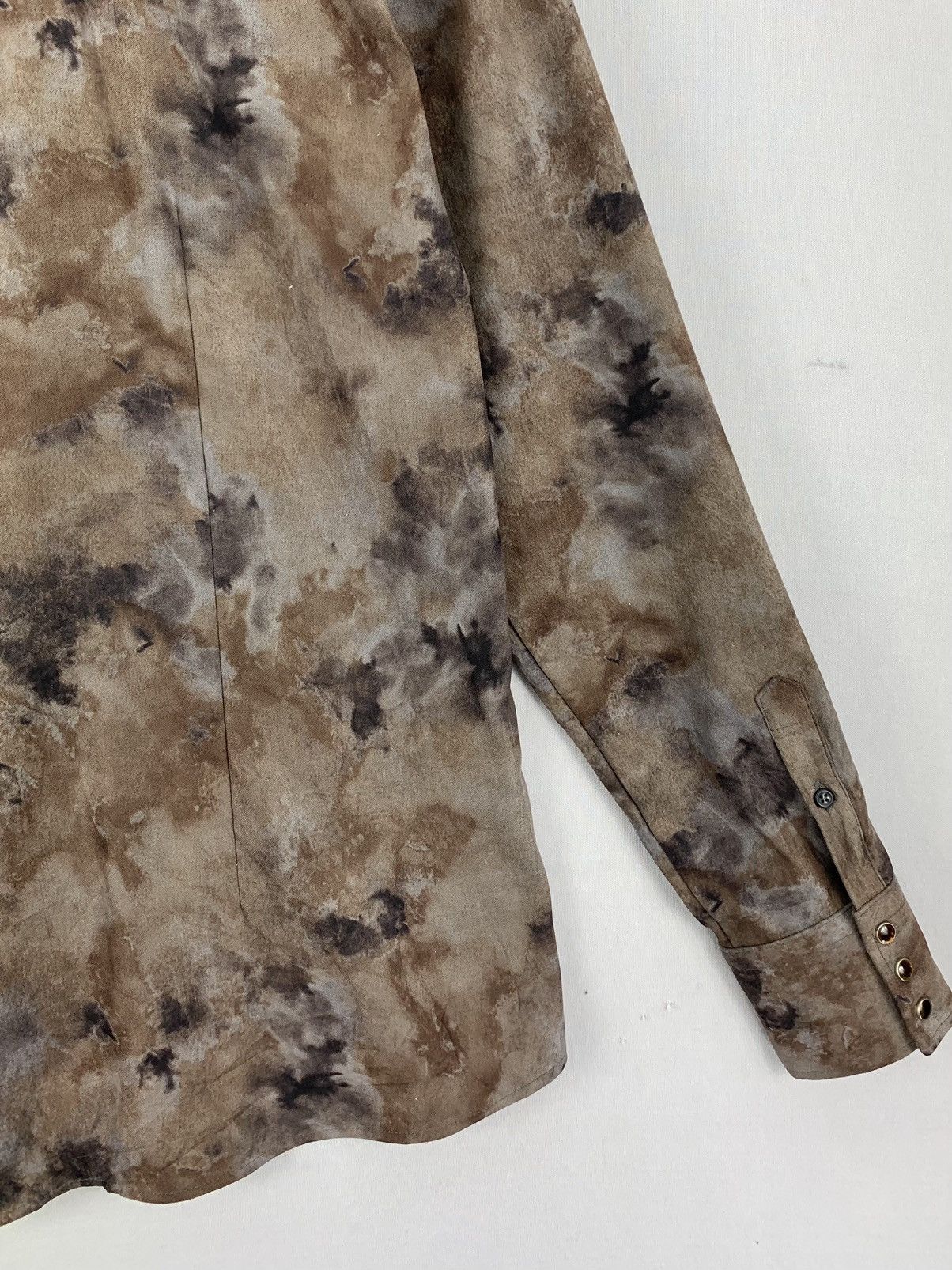 Tornado Mart Tornado Mart Japan Dark Camo Dyed Flannel Size US S / EU 44-46 / 1 - 12 Thumbnail