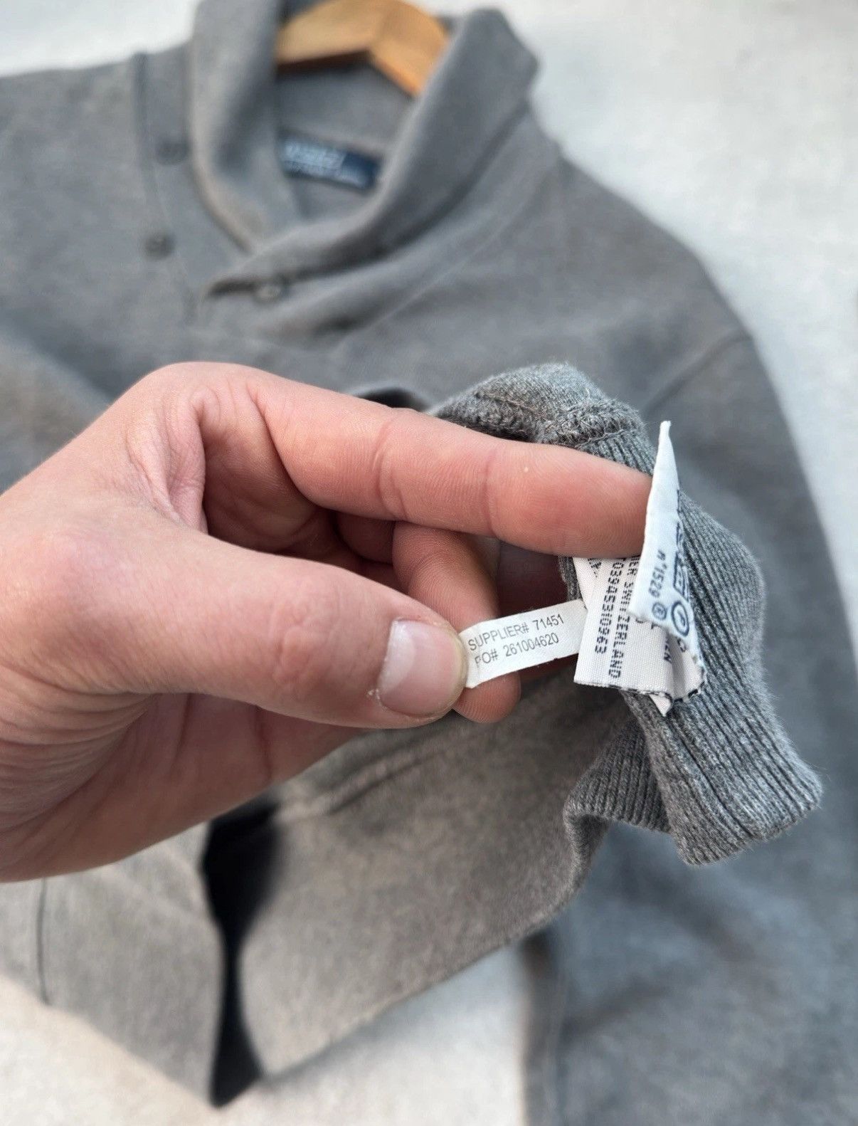 Polo Ralph Lauren Vintage Polo Ralph Lauren Shawl Collar Neck Jumper Sweater Size US M / EU 48-50 / 2 - 6 Thumbnail