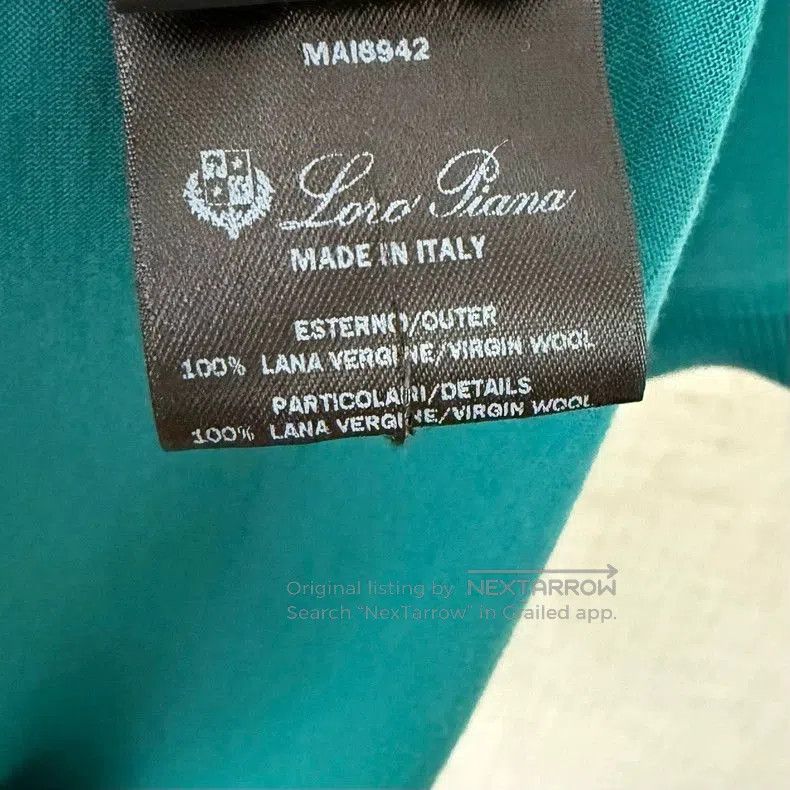 Loro Piana Loro Piana 12 Micron Wool Short Sleeve T-shirt. Size US M / EU 48-50 / 2 - 5 Thumbnail