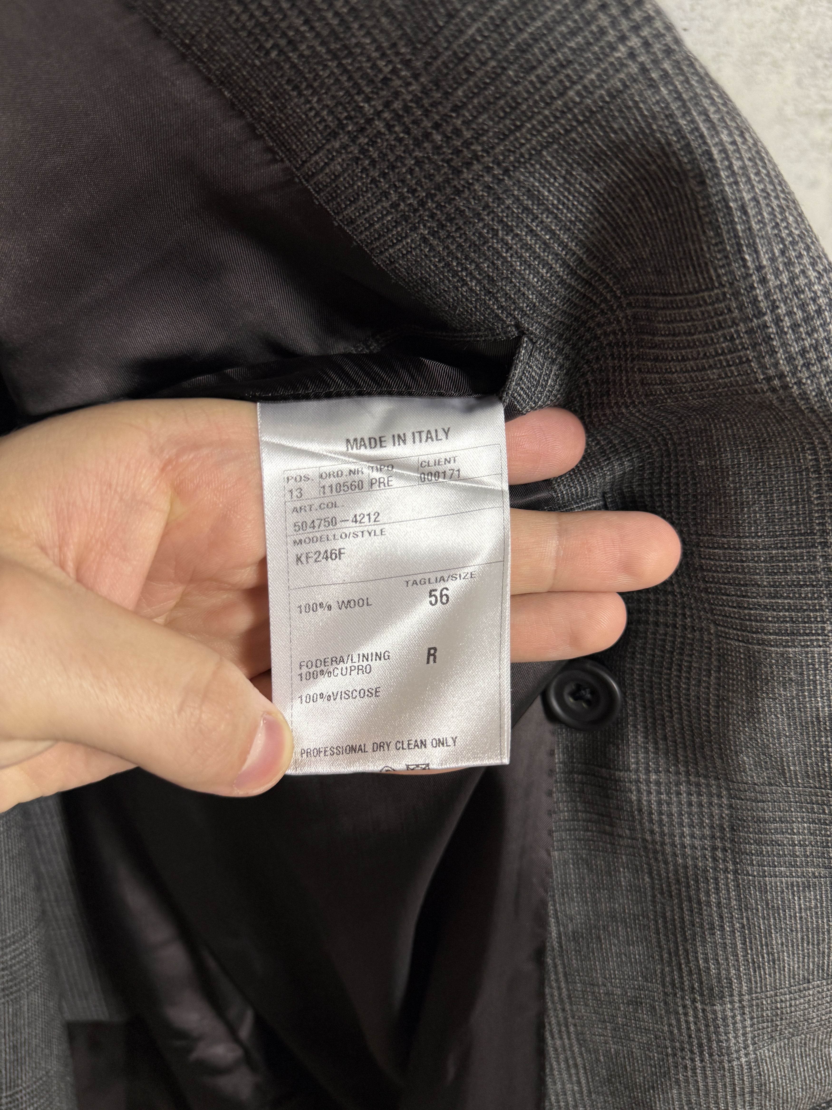Kingsman Kingsman Gray Wool Suit Size 52R - 5 Thumbnail