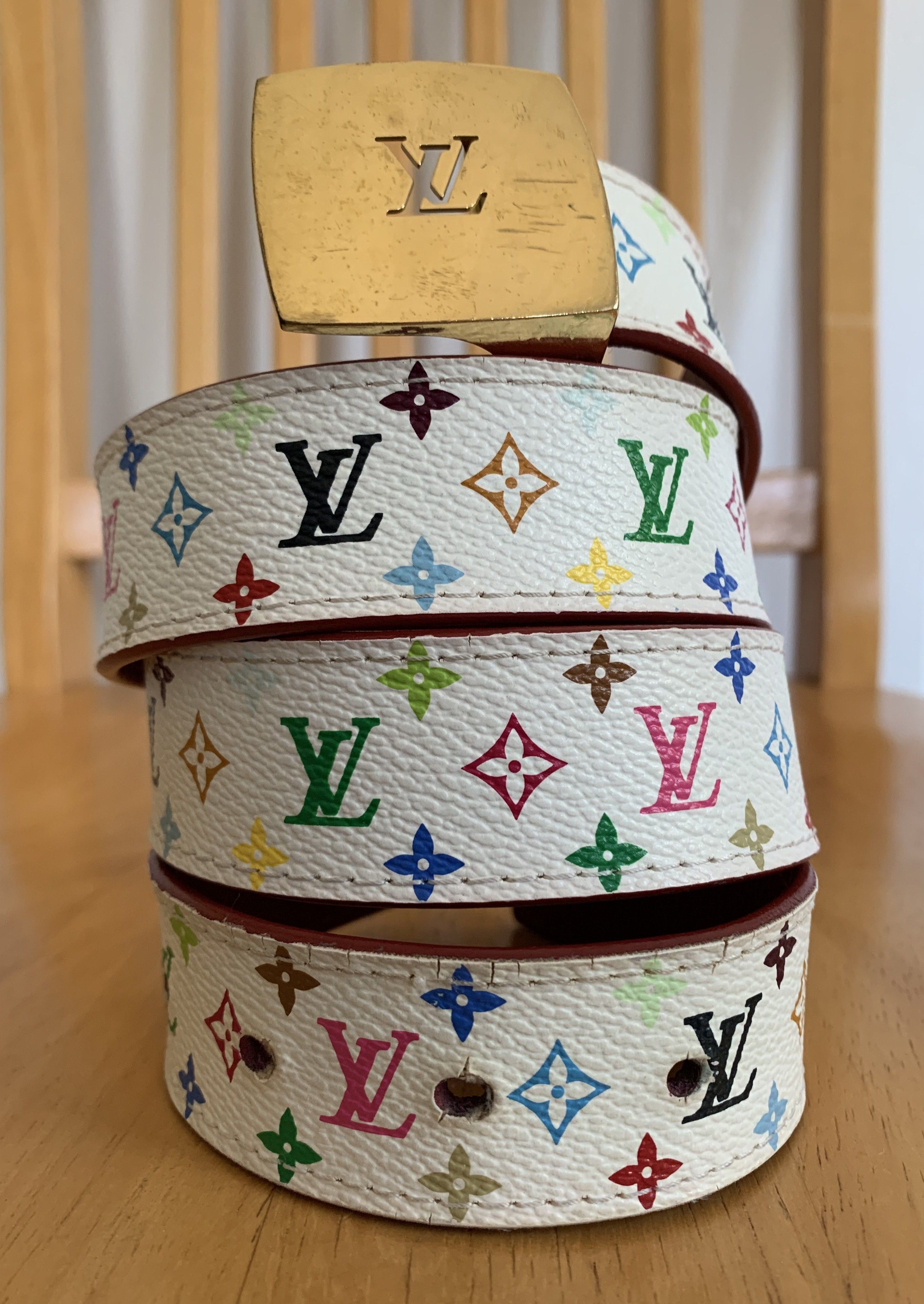 Louis Vuitton x 村上隆 国内買付 LV × TM BeltFlowerGlam 15MM Louis Vuitton Takashi Murakami Belt | Grailed