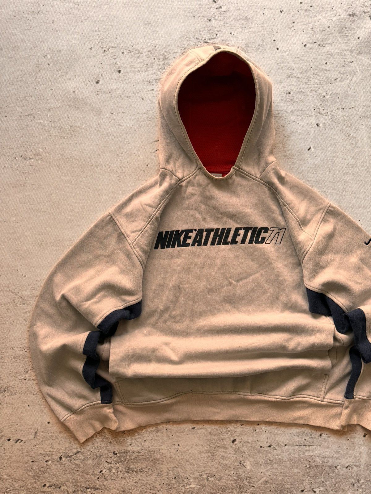 Nike × Vintage NIKE VINTAGE CENTER LOGO OVERSIZE BOXY HOODIE Size US L / EU 52-54 / 3 - 2 Thumbnail