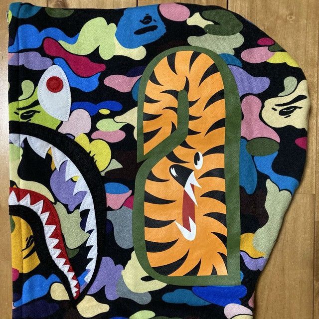 Bape BAPE Multi Camo WGM Shark Full Zip Hoodie a bathing ape Size US M / EU 48-50 / 2 - 6 Thumbnail