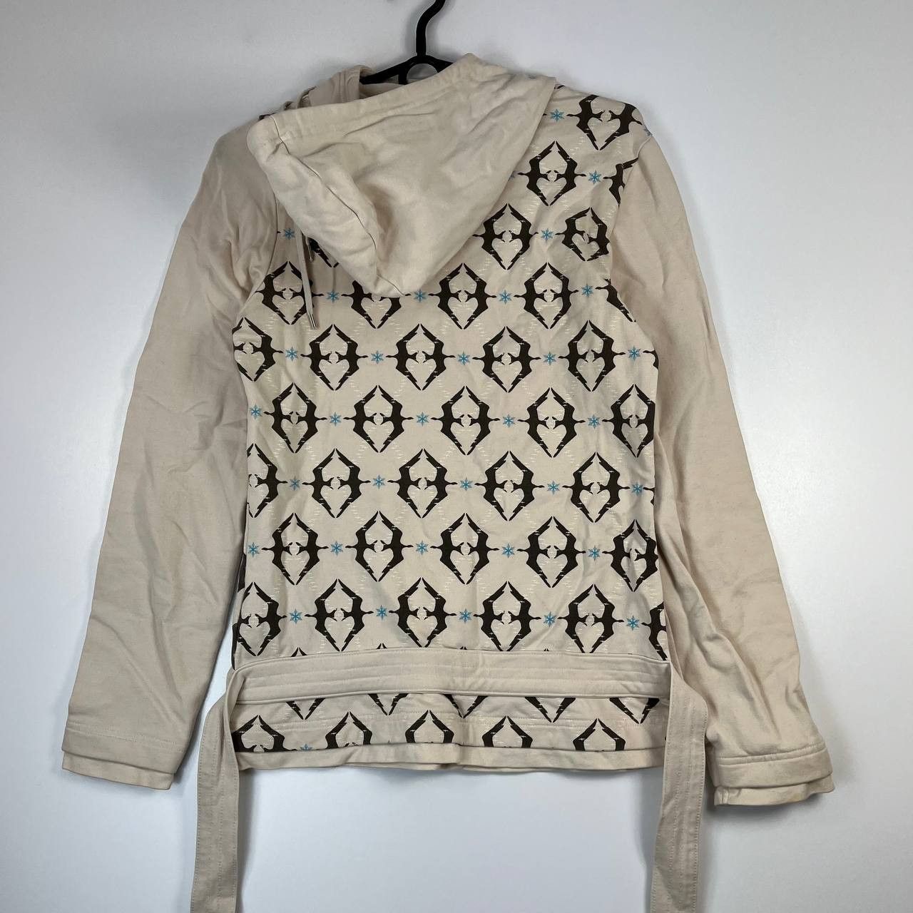 Adidas Adidas Womens Hoodie Sweatshirt Cream Graphic Pullover Sz M Size M / US 6-8 / IT 42-44 - 8 Thumbnail