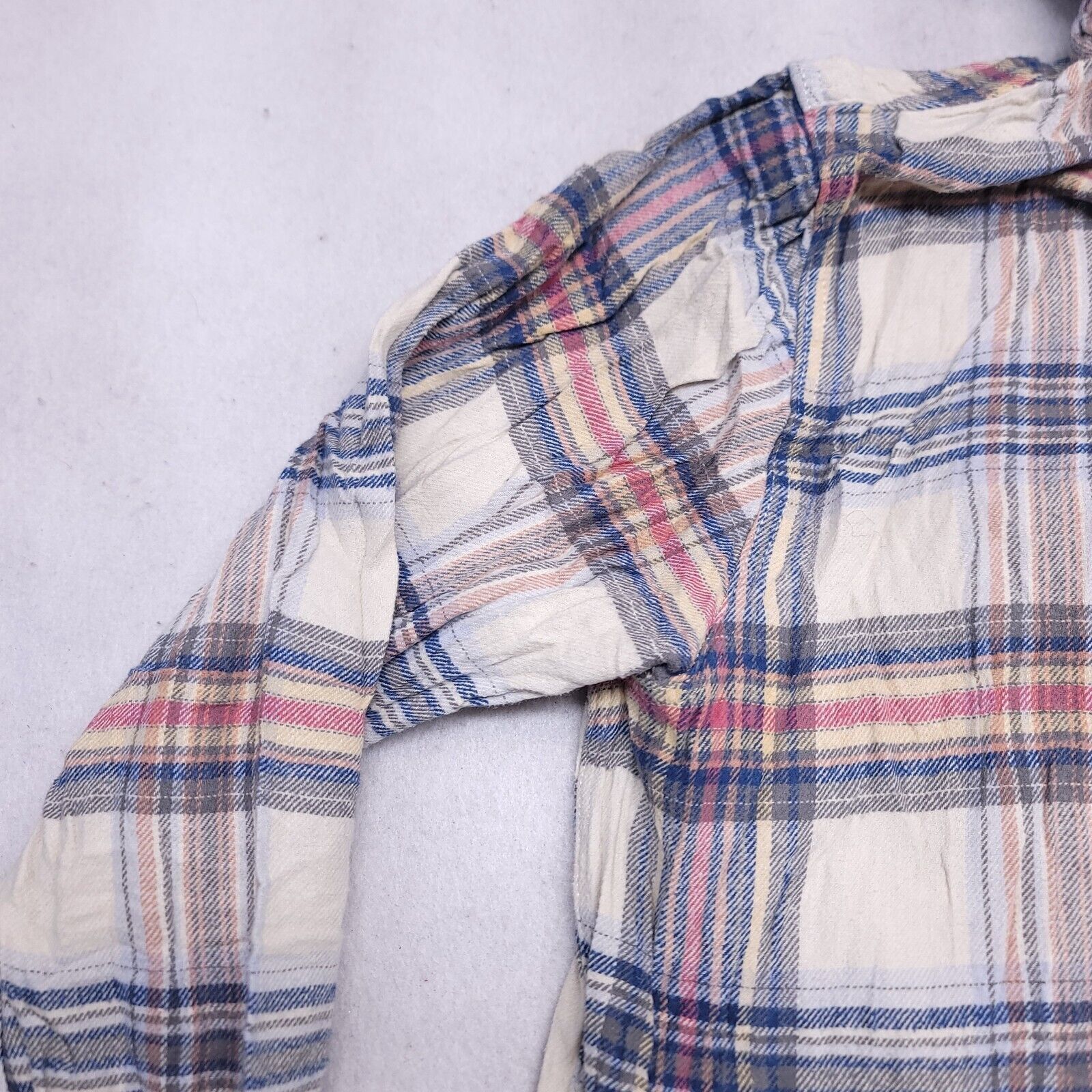 Pacsun PacSun Casual Button Up Hoodie Mens Size Large L Beige Blue Size US L / EU 52-54 / 3 - 4 Thumbnail