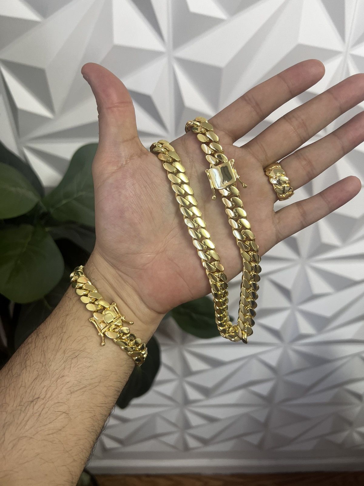Other 14k gold bonded set chain and bracelet plus ring Size ONE SIZE - 6 Thumbnail