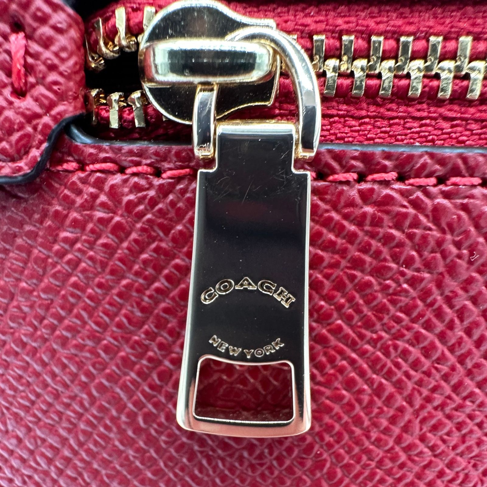 Coach Coach Mini Rowan File Bag Crossbody Purse Red Leather CE871 Size ONE SIZE - 7 Thumbnail