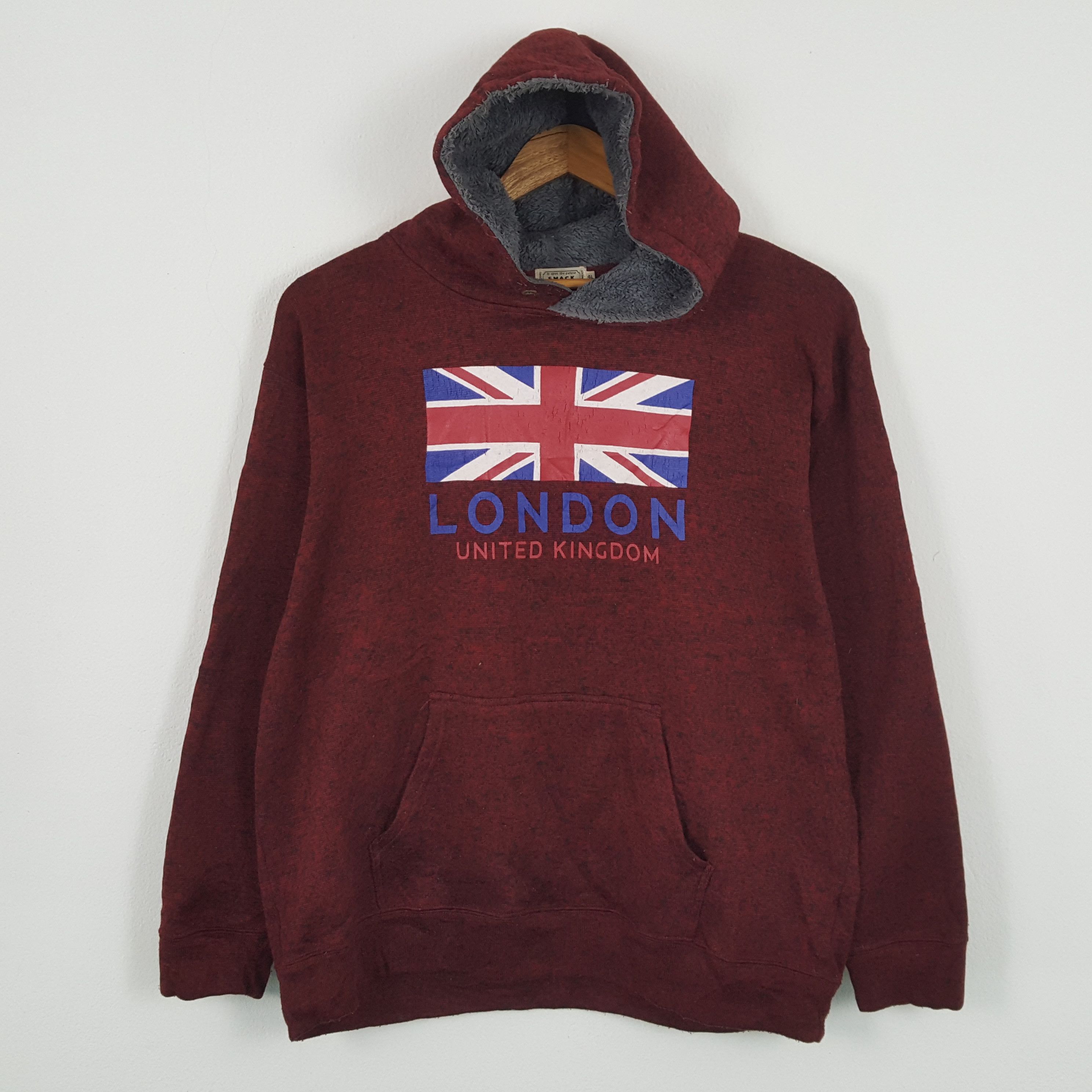 Vintage LONDON UNITED KINGDOM Flag Design Hoodies