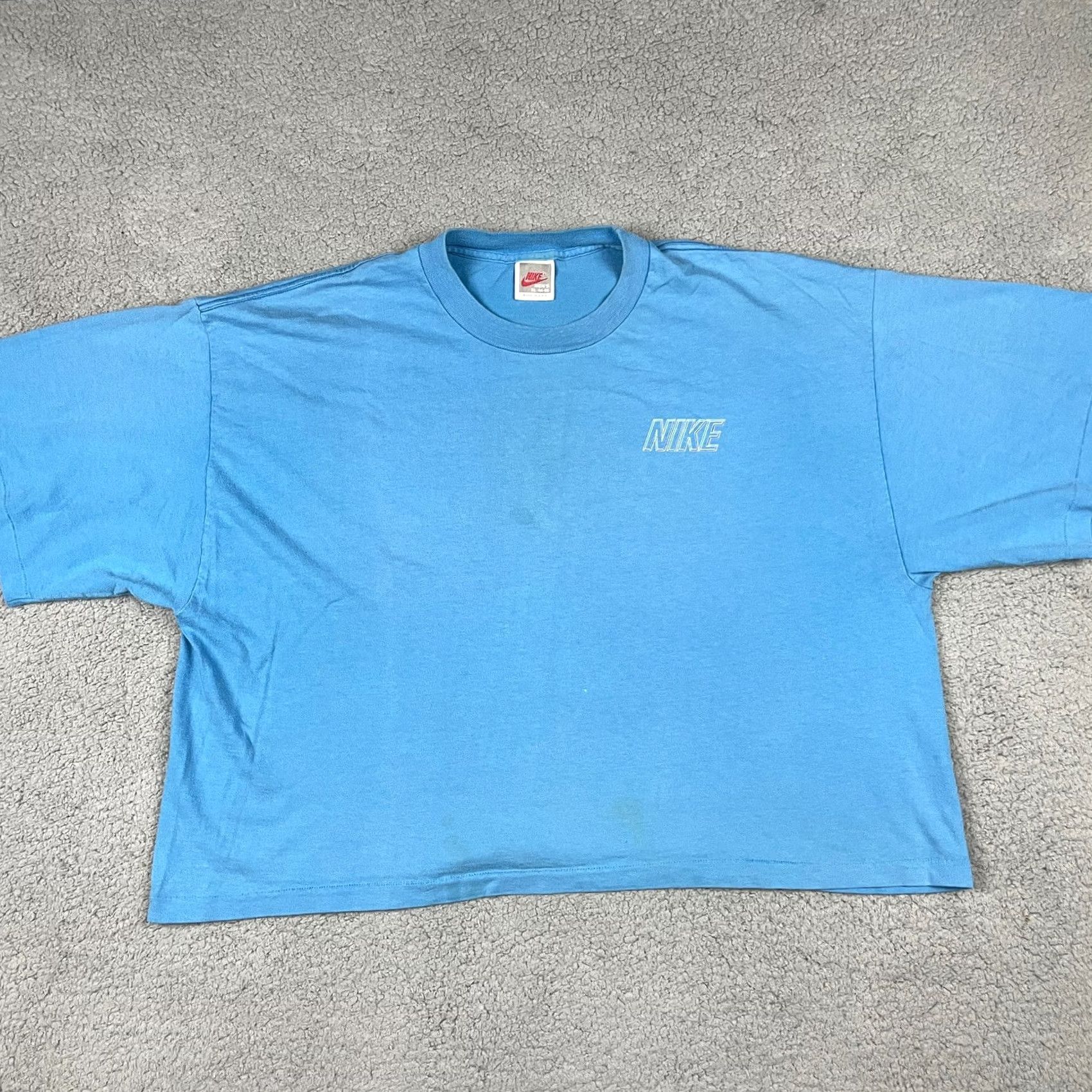 Nike VINTAGE Nike Tshirt Adult XL Blue Crew Neck Short Sleeve Logo 90s Retro Women's Fan Size XL / US 12-14 / IT 48-50 - 5 Thumbnail