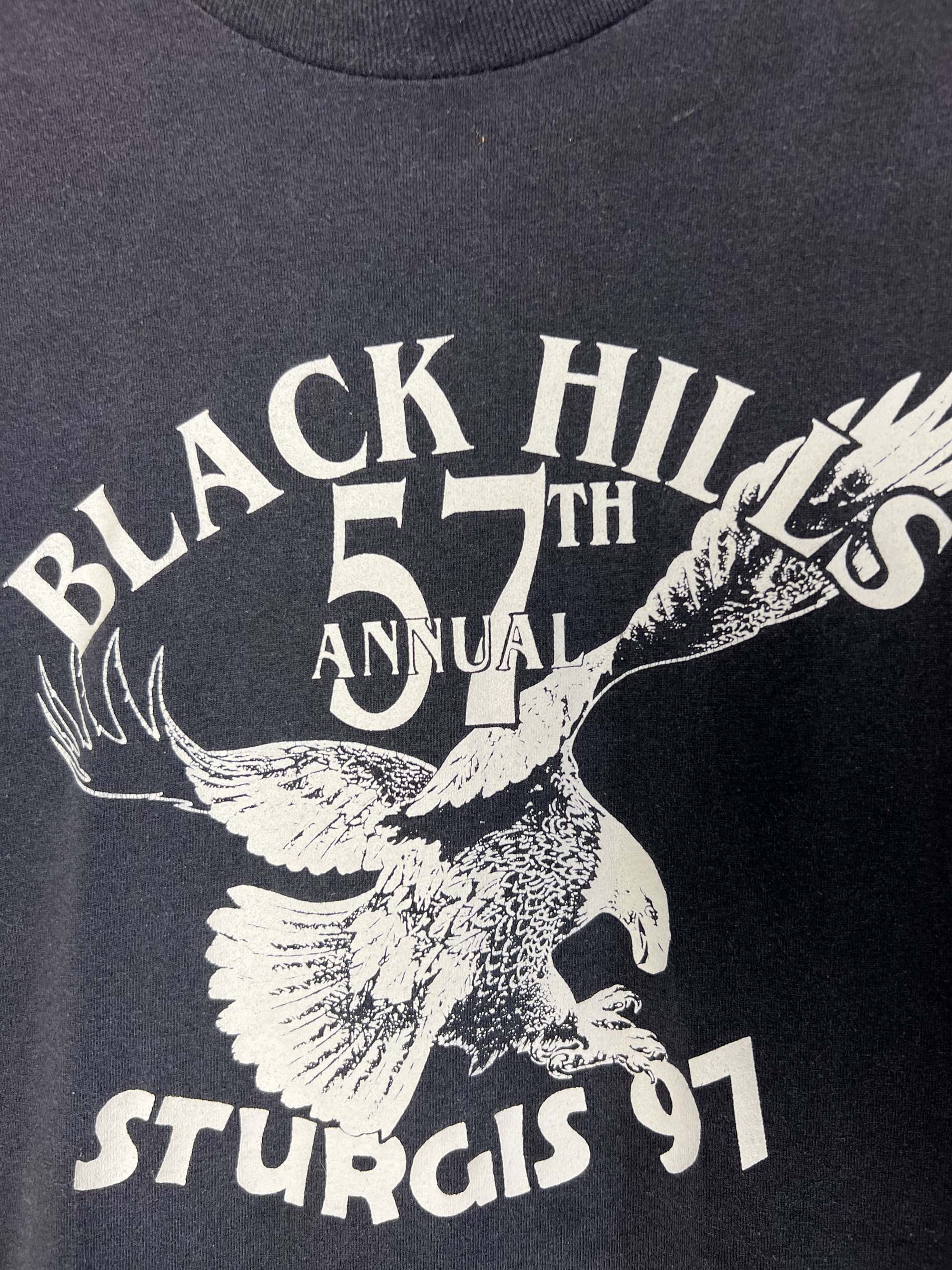 Vintage Vintage Sturgis 1997 Black Hills 57th Annual T-Shirt Size US L / EU 52-54 / 3 - 8 Thumbnail